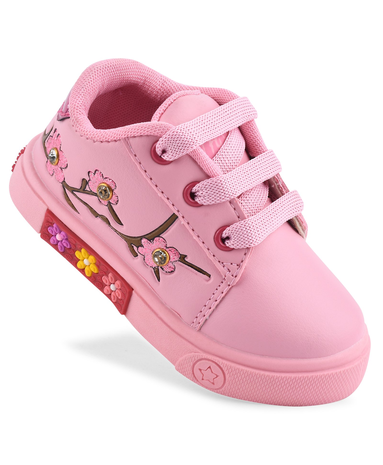 KATS Floral & Stone Detailed Shoes - Pink-image-32