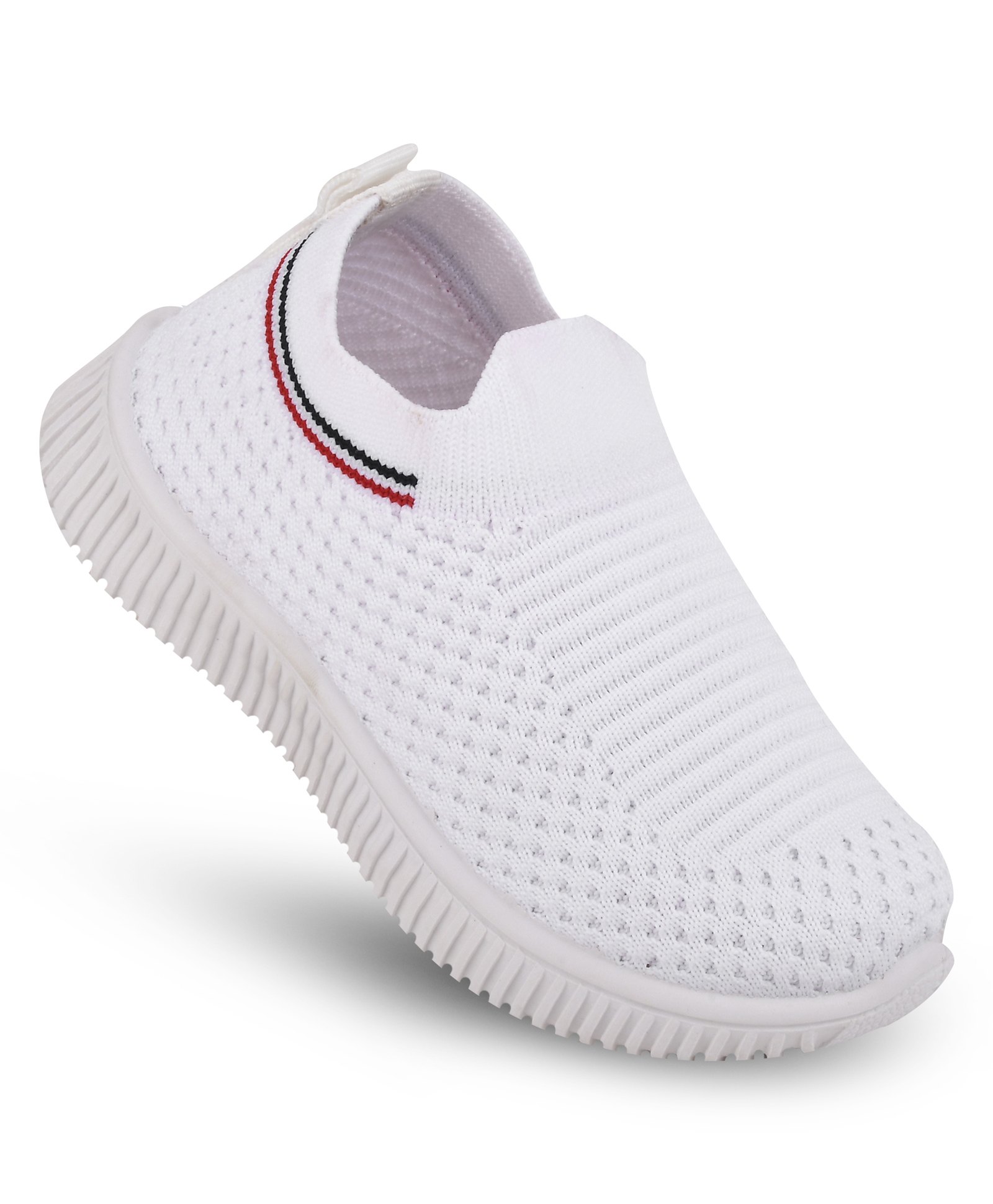 KATS Mesh Designed Slip On Shoes - White-picture-4