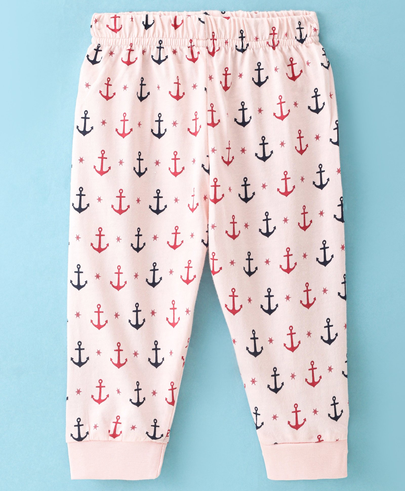 Ollypop Sinker Full Length Leggings Anchor Print - Baby Pink-picture-17