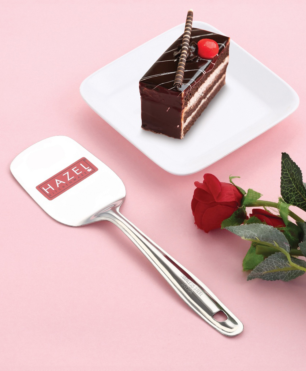 HAZEL Stainless Steel Cake Pie & Pastry Serving Spoon with Handle Slicer Lifter-image-4
