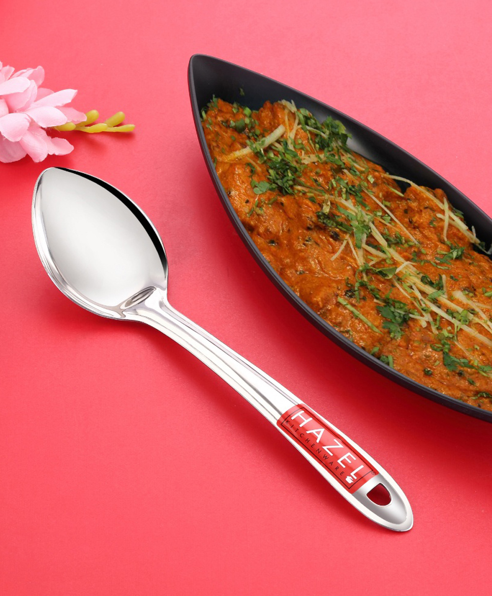HAZEL Stainless Steel Pan Shape Serving Spoon Scooper Spatula Server Kitchen Utensils-image-18
