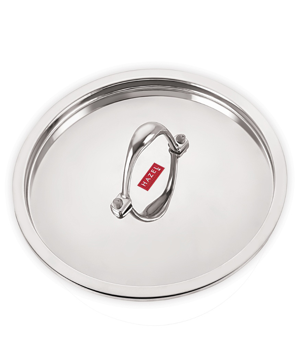 HAZEL Stainless Steel Cookware Plain Lid With Handle (Outer Diameter 34.2 cm, Inner Diameter 32 cm)-picture-9