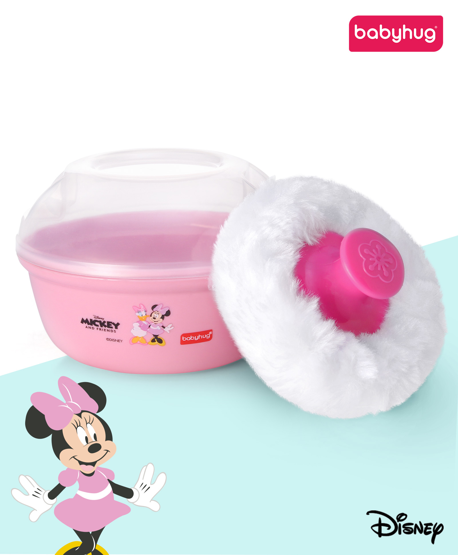 Babyhug Disney Minnie MouseSoft Powder Puff - Pink-picture-25