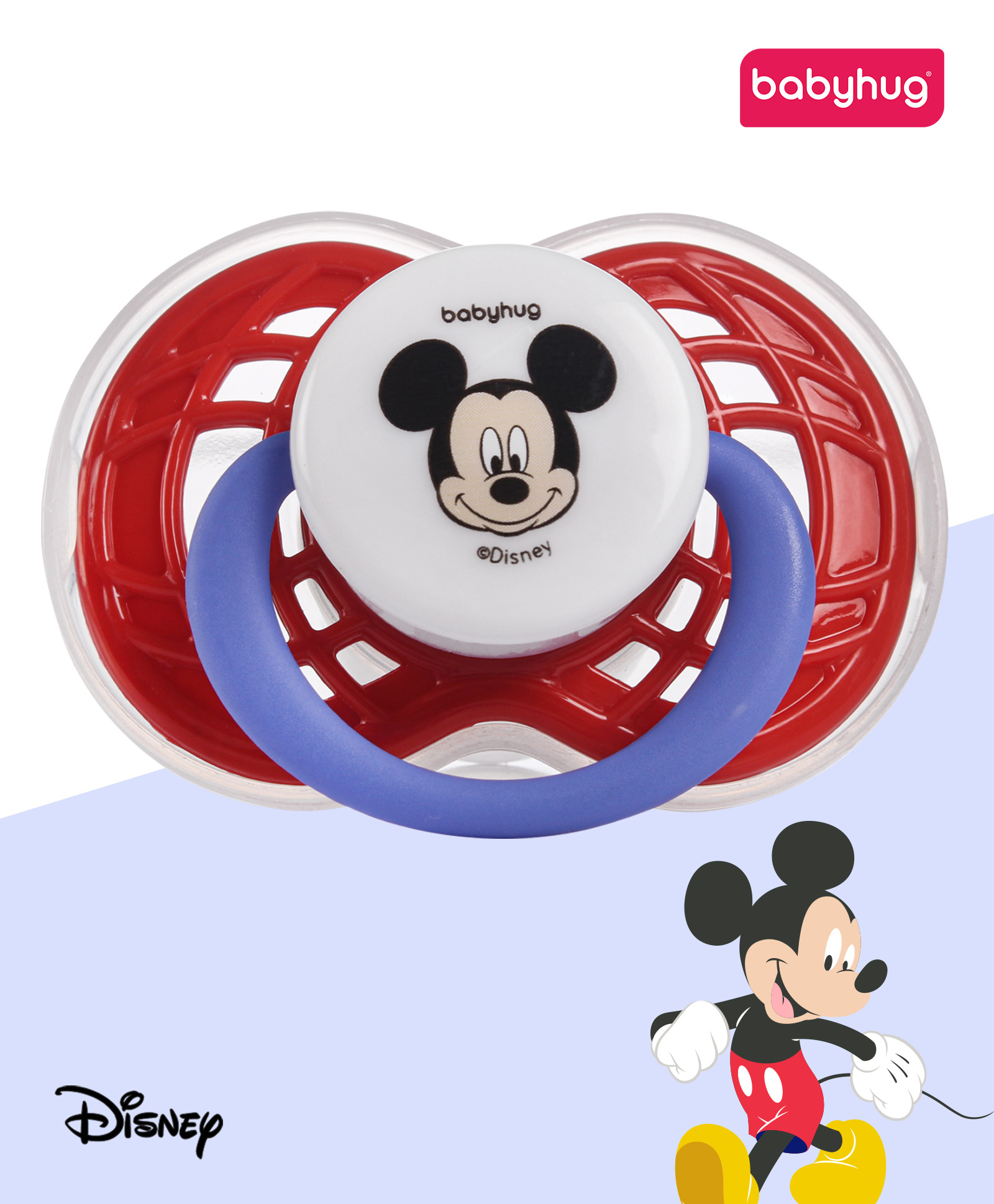Babyhug Disney Mickey Mouse Pacifier - Red-picture-28