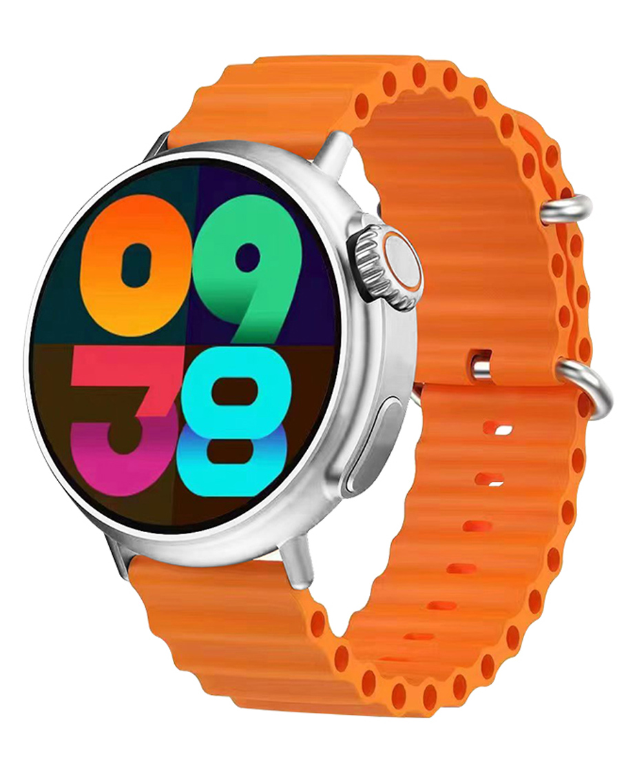 iCruze Pronto Vista silicon  1.5'' Display, Bluetooth Calling Smart Watch, 6 Days Battery, 100+ Sports Modes, Smartwatch for Men and Women (Orange)-image-2