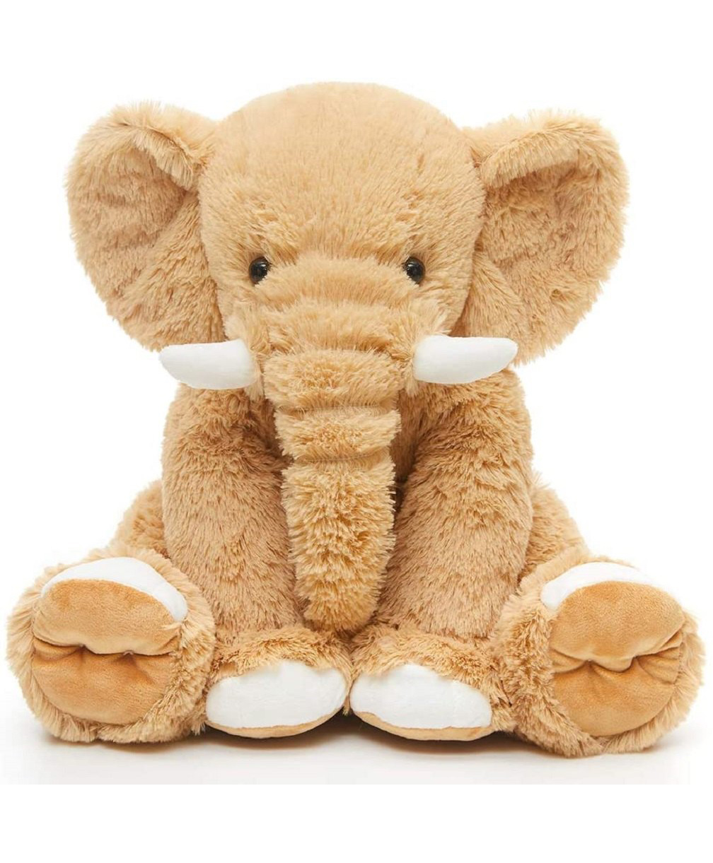 Frantic Premium Soft Toy Lucky Elephant Brown for Kids - 32 cm-image-25