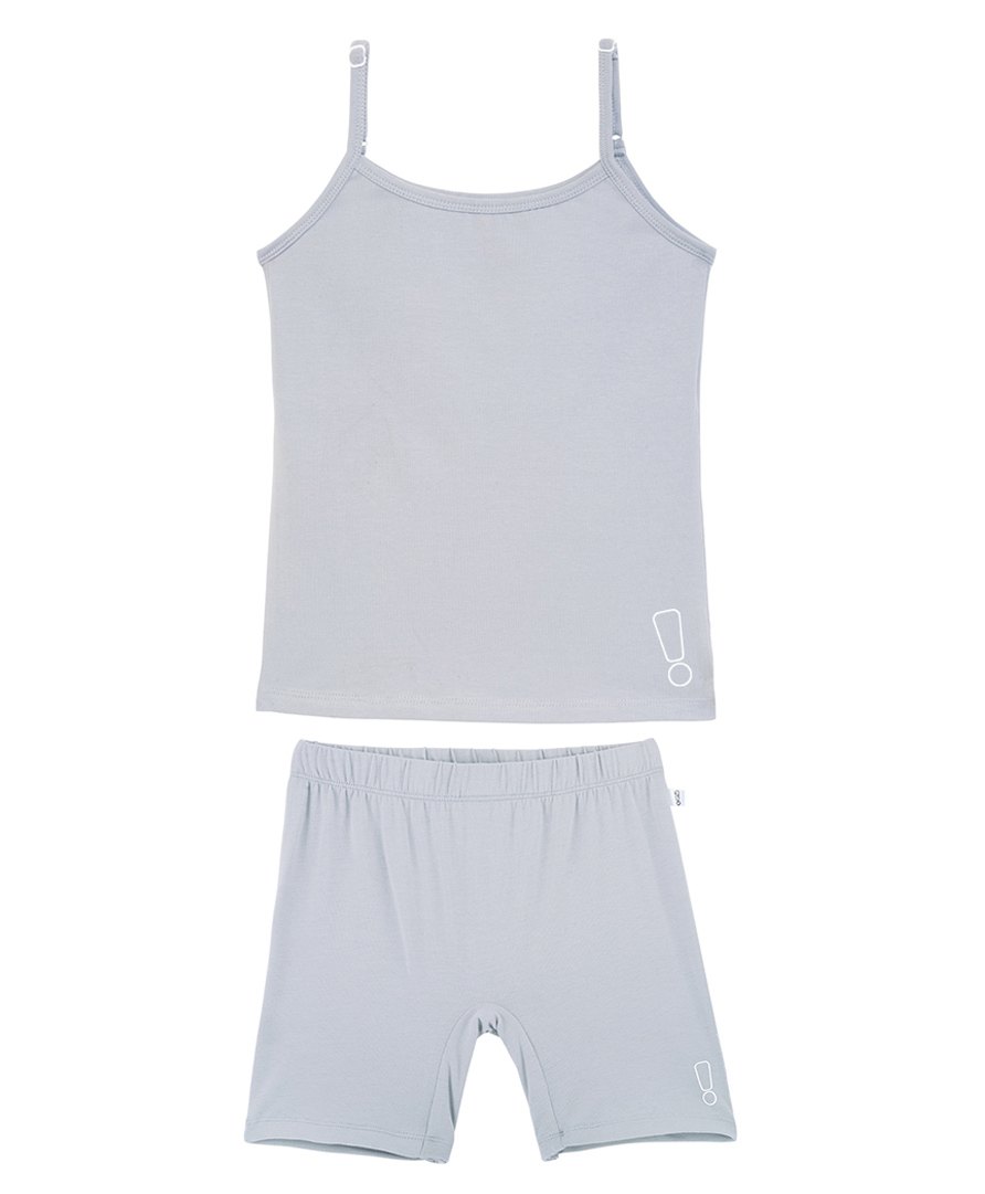 Plan B Cotton Elastane Solid Padded Camisole With Inner Shorts - Grey-picture-26