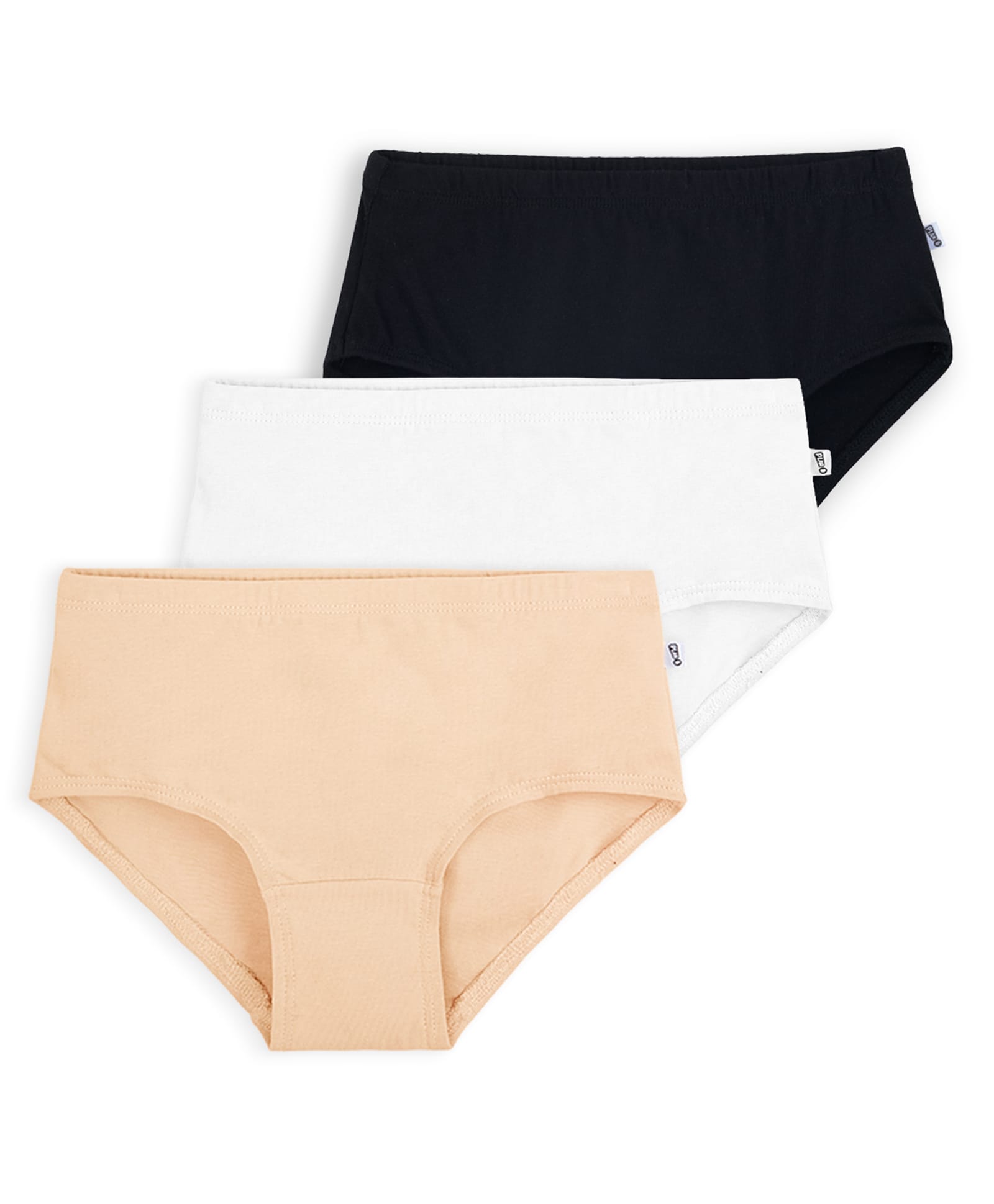 Plan B Cotton Pack of 3 Solid Panties - Black White & Grey-picture-39