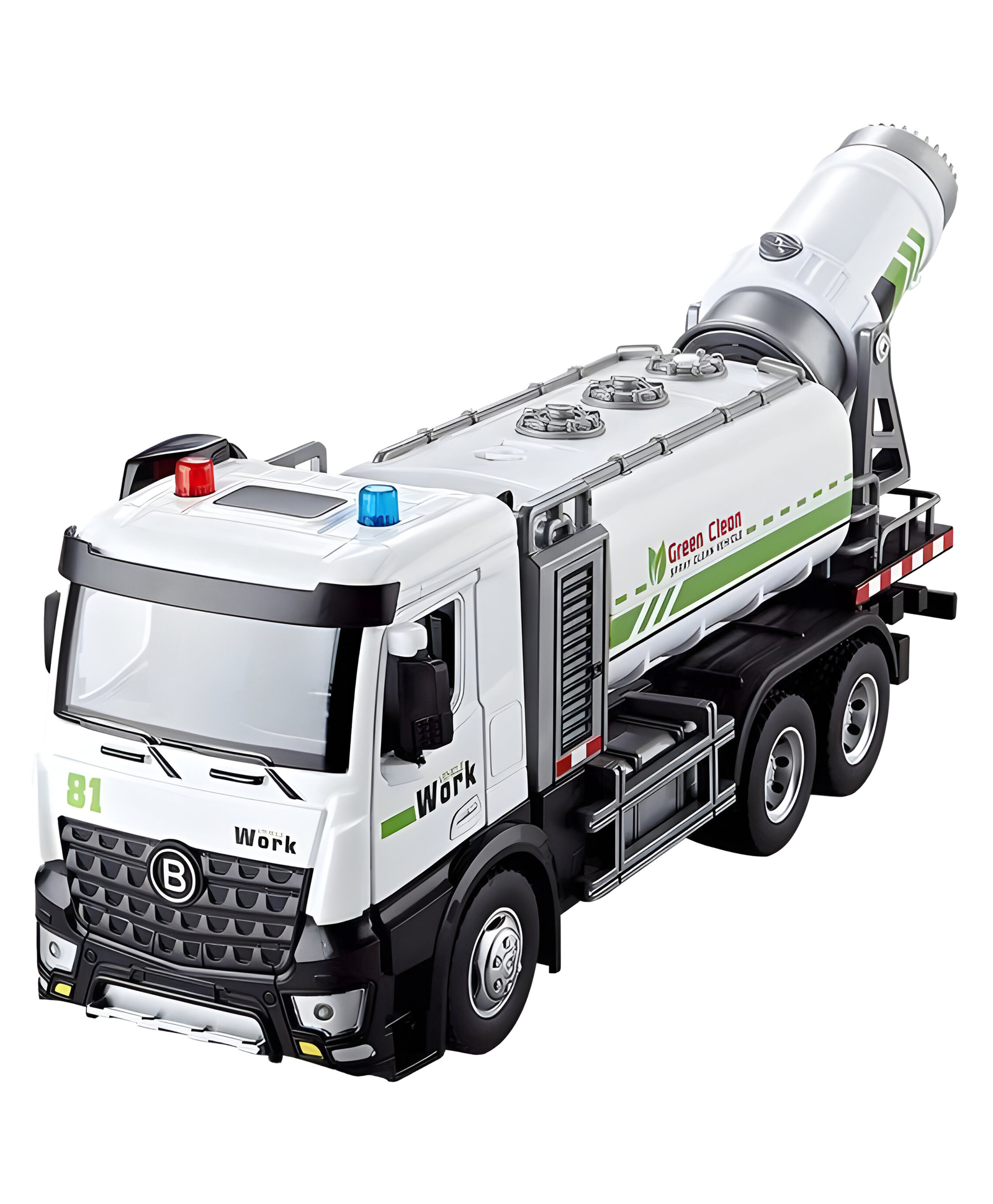 Negocio Unbreakable Metal Truck Toy Pull Back Vehicles Engineering Toys Metal Truck With Light & Sound for Kids Boys Girls (Multicolor) (Water Spray Fire Truck) - Pack of 1 - Color May Vary-image-14