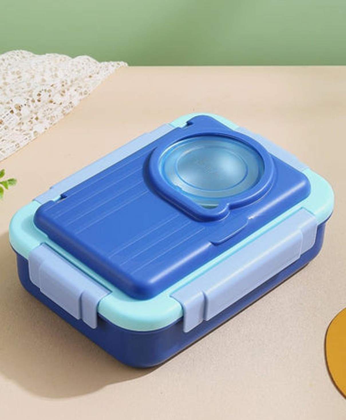 Sanjary  Stainless Steel Cherry Berry Lunch Box Leak-Proof BPA Free Lunch Box -800 ml Soup Bowl -150 Ml -Color & Design May Vary-image-14