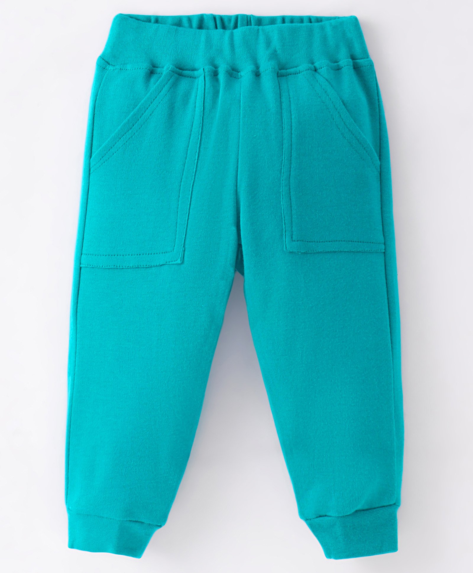 Zero Interlock Knit Full Length Solid Colour Lounge Pant - Green-picture-39