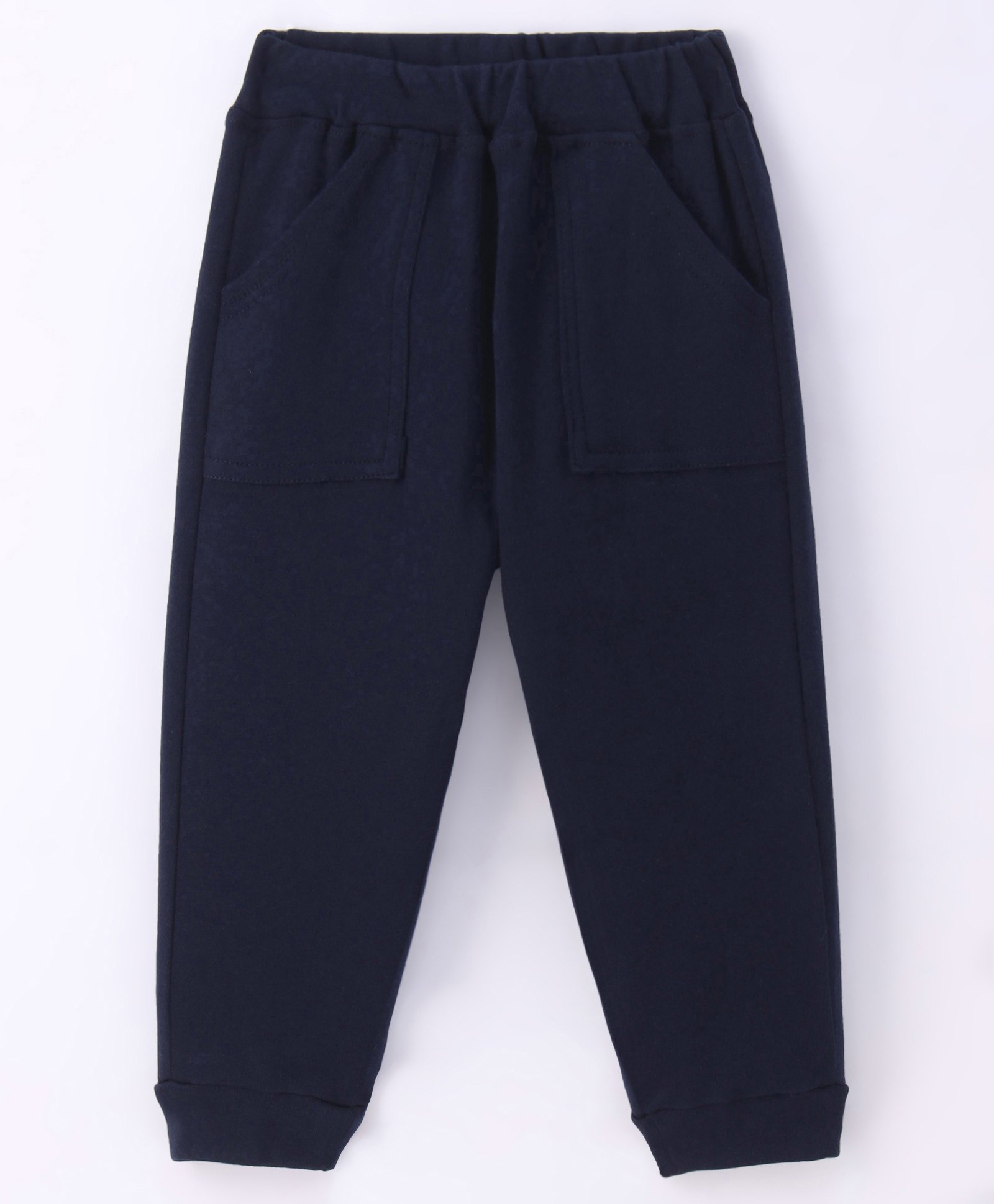 Zero Male Interlock Knit Full Length Solid Color Lounge Pant - Navy-picture-36