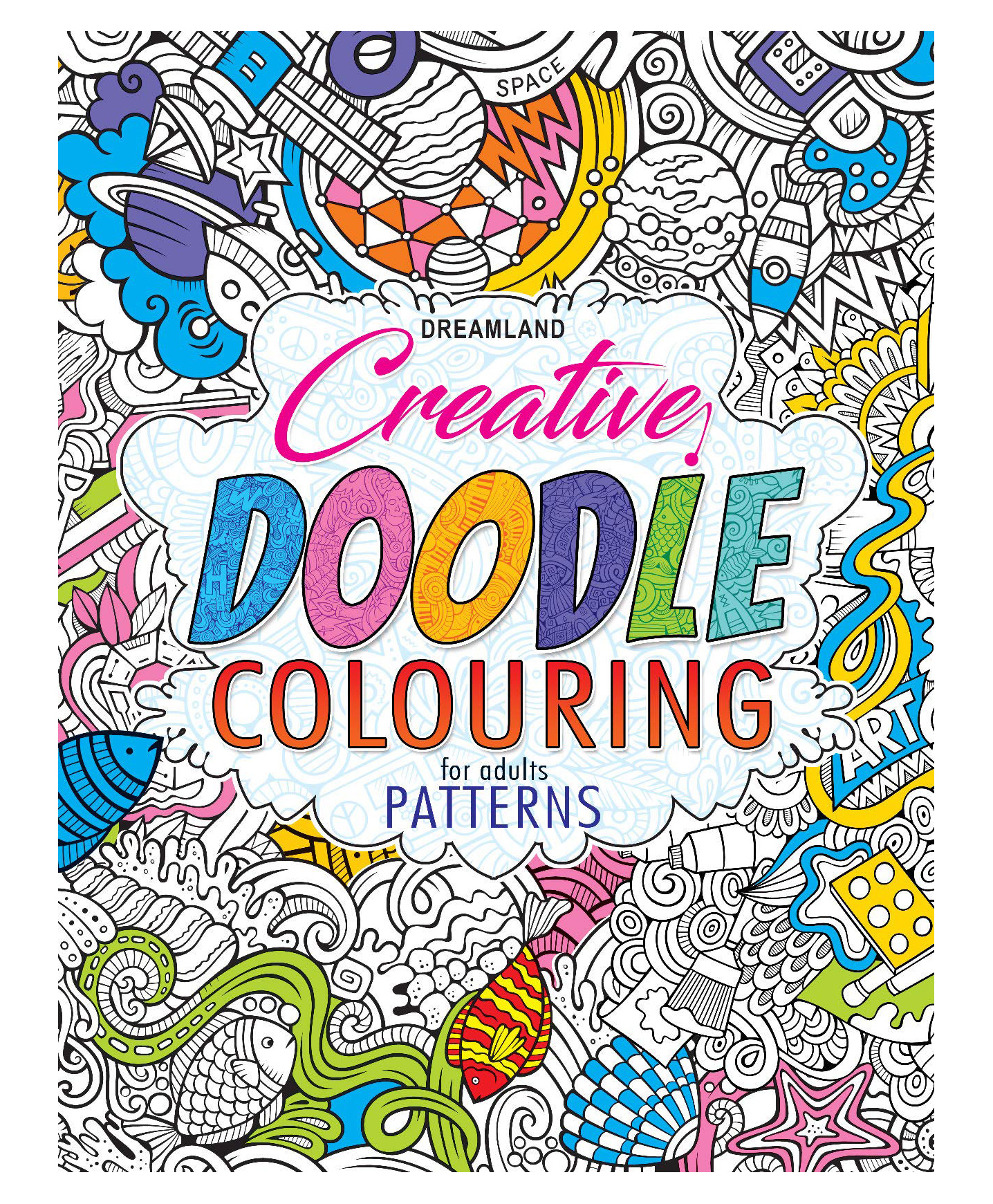 Creative Doodle Colouring Book for Beginners - English