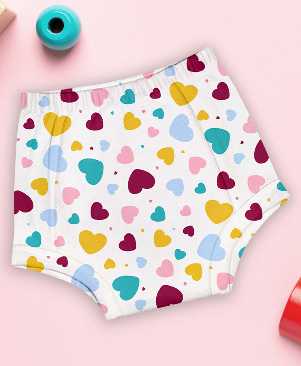 mom's home Moms Home Cotton Unisex Baby Padded Underwear -Heart- (6-12M)  Pack Of 1-picture-22