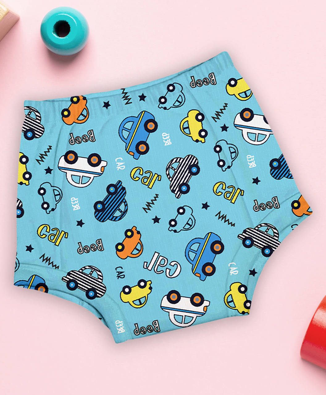 mom's home Moms Home Cotton Unisex Baby Padded Underwear -Car- (2-3Y)  Pack Of 1-picture-28