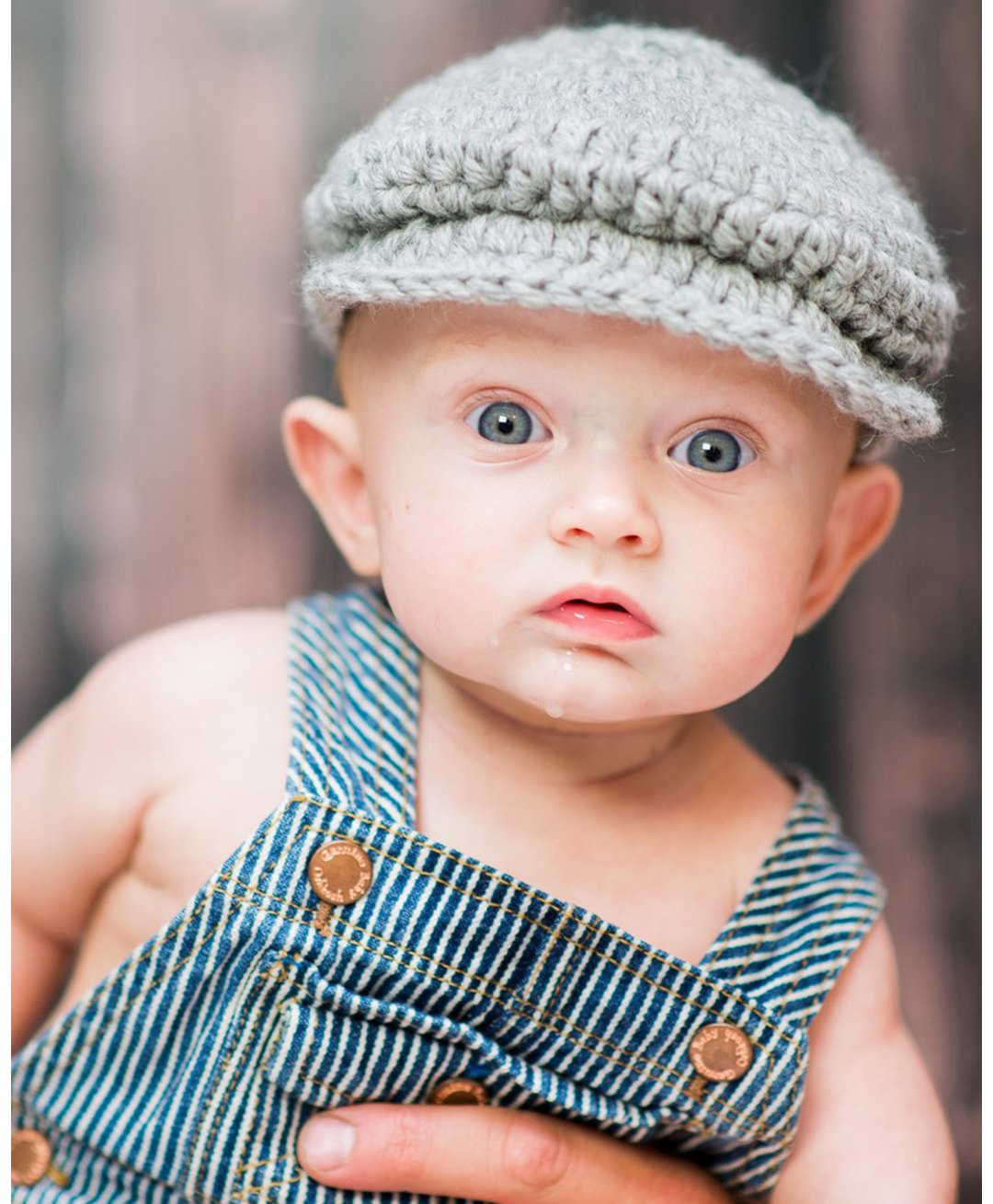 Love Crochet Art Solid Crochet Golf Cap - Light Grey-picture-14