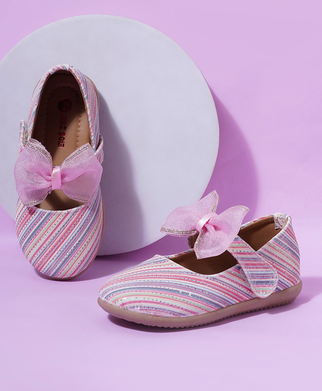 Mine Sole Bow Detailed Ballerinas -  Multi Colour-image-31