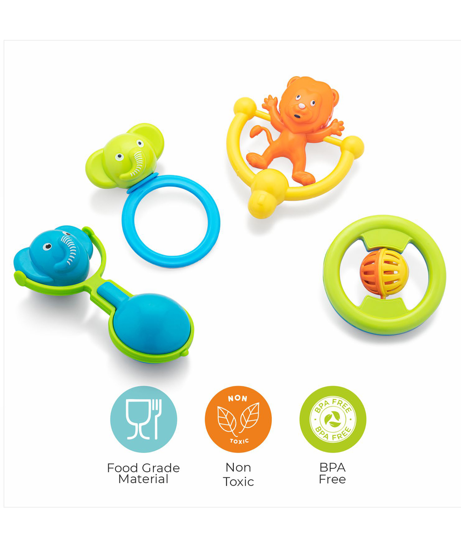 Sunny Buddies Baby Rattle Set of 3 - Multicolor-image-48