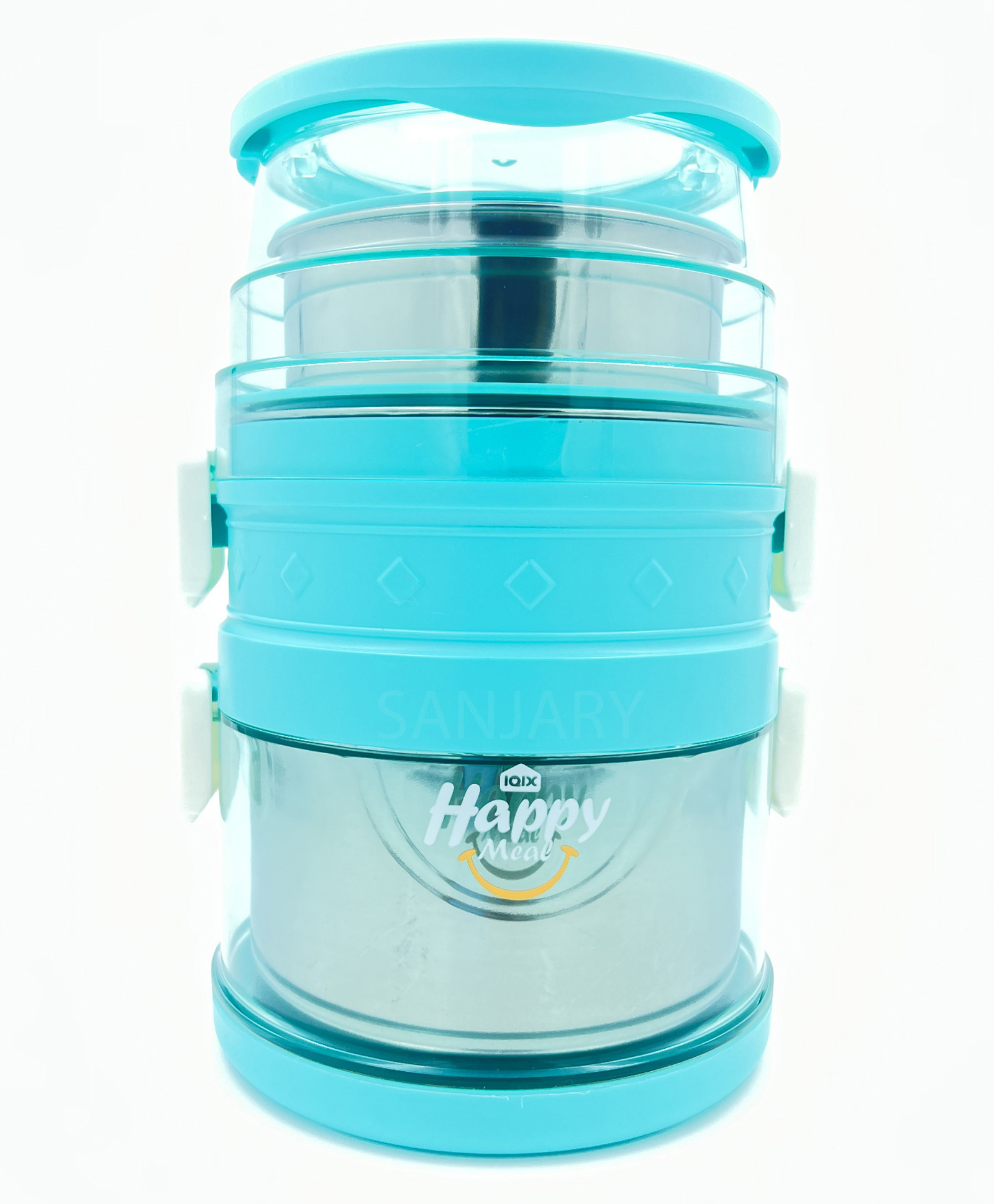 Sanjary Tripple Layer Jumbo Lunch Box Thermal Stainless Steel Insulation Box -  2100 ml-Color & Design May Vary-picture-27