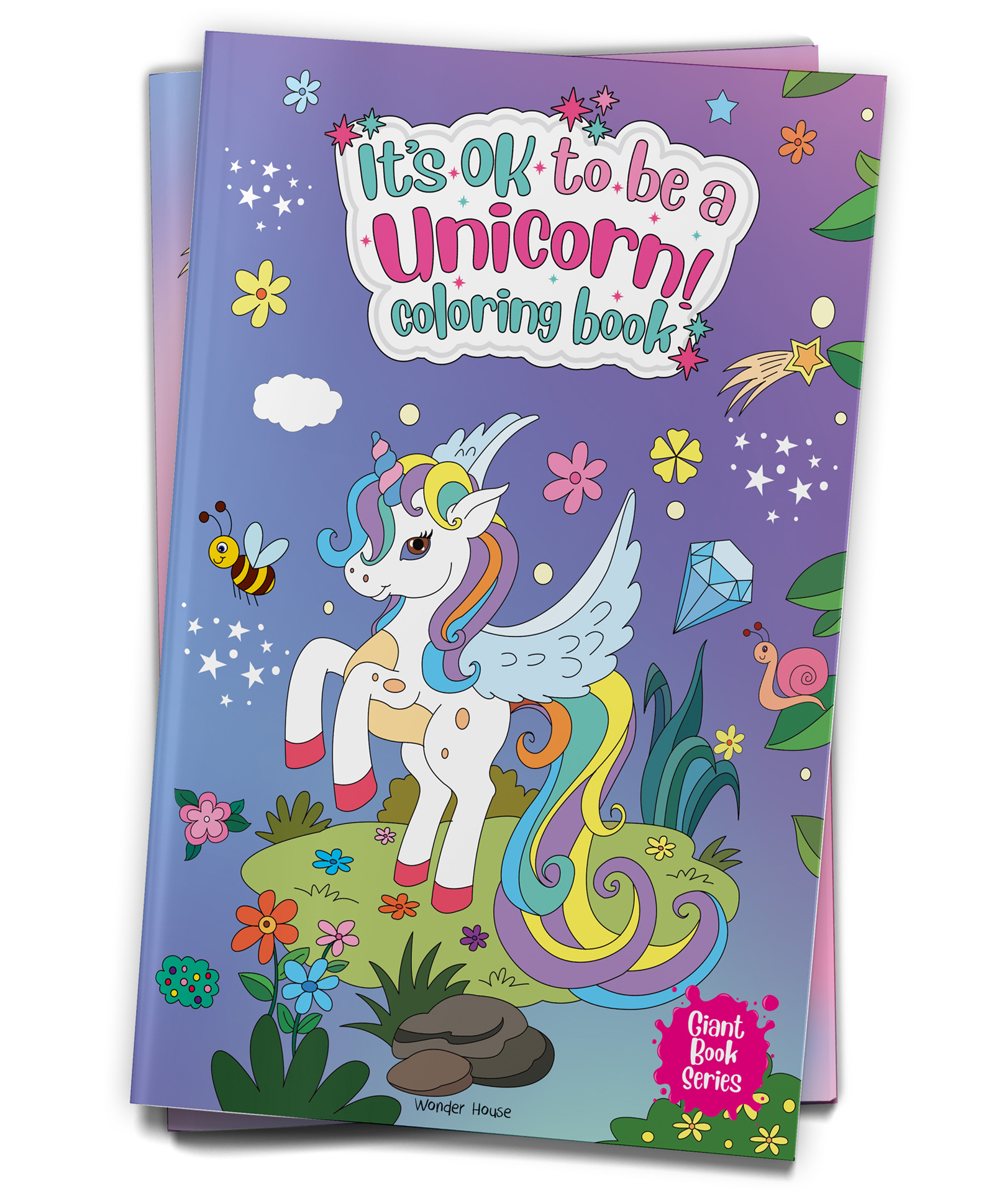 It's Ok To Be A Unicorn Coloring book - Giant book series: Jumbo Sized Colouring Book For Children - 32 Pages-image-38