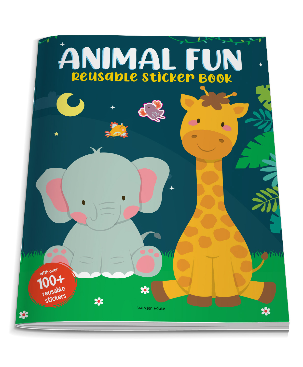 wonder house books Animal Fun Reusable Sticker Book for Children-32 Pages-picture-19