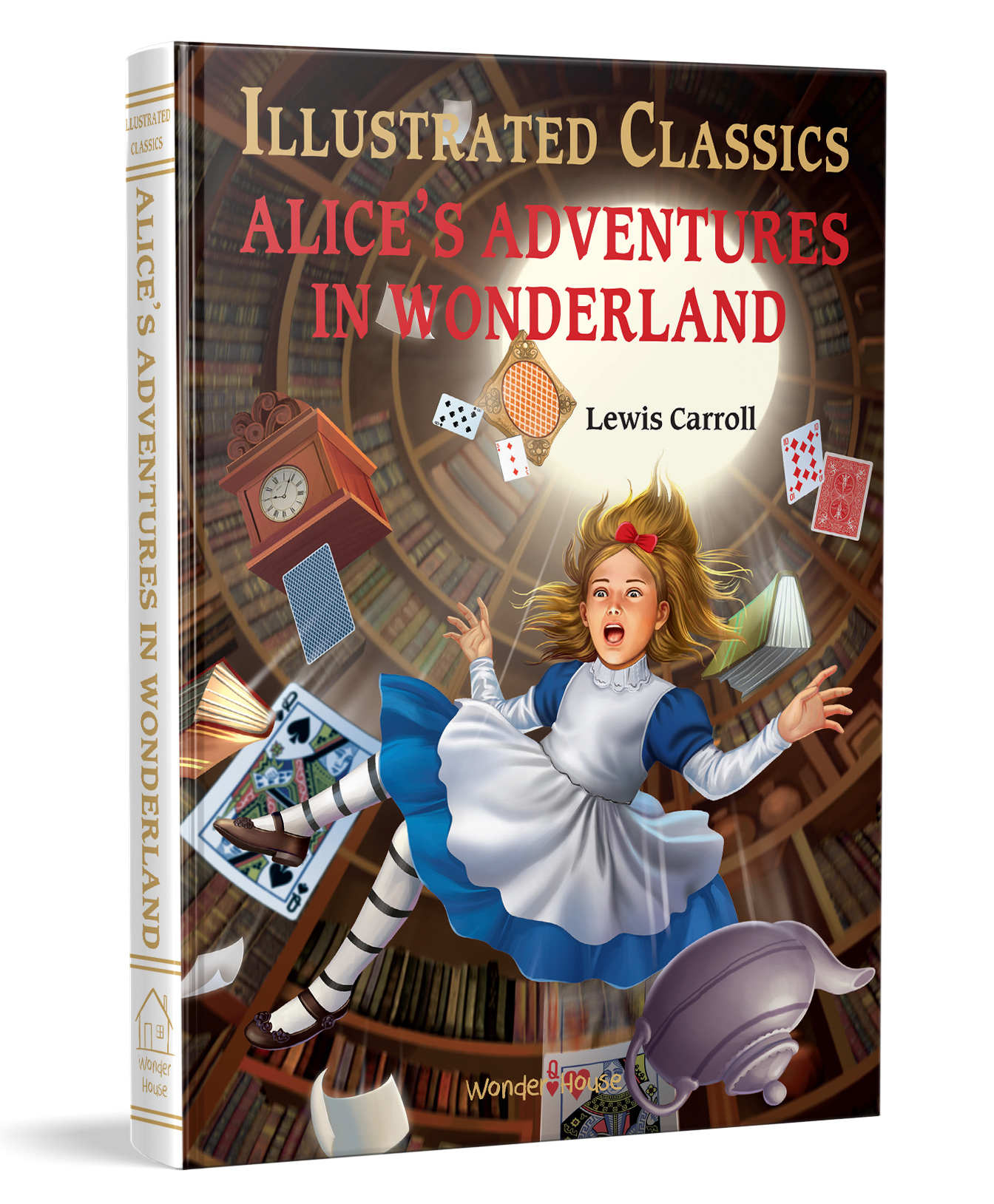 Alice in Wonderland: Illustrated Abridged Children Classic English Novel With Review Questions (Hardback)-image-43
