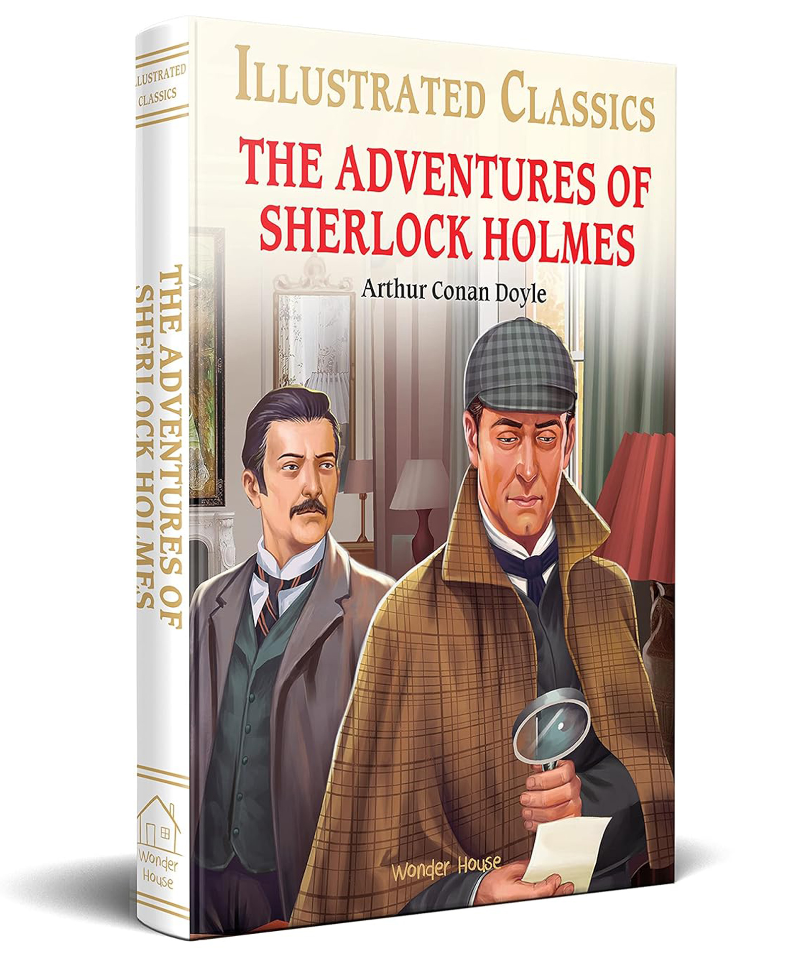 The Adventures of Sherlock Holmes : Illustrated Abridged Children Classic English Novel with Review Questions (Hardback)