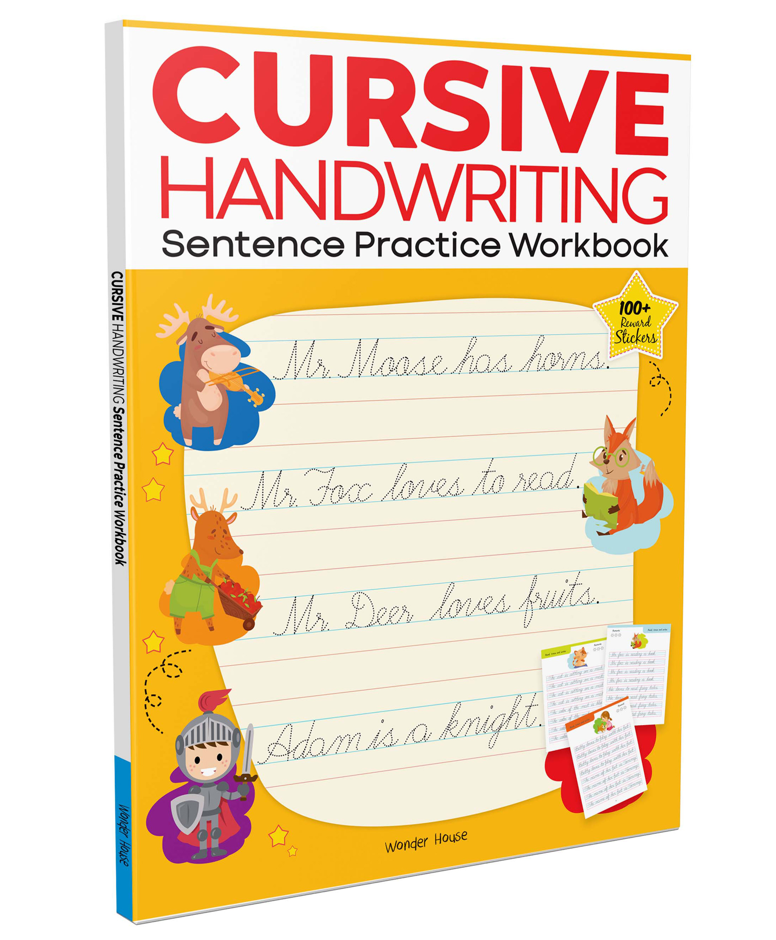 wonder house books Cursive Handwriting - Sentence: Practice Workbook-picture-13