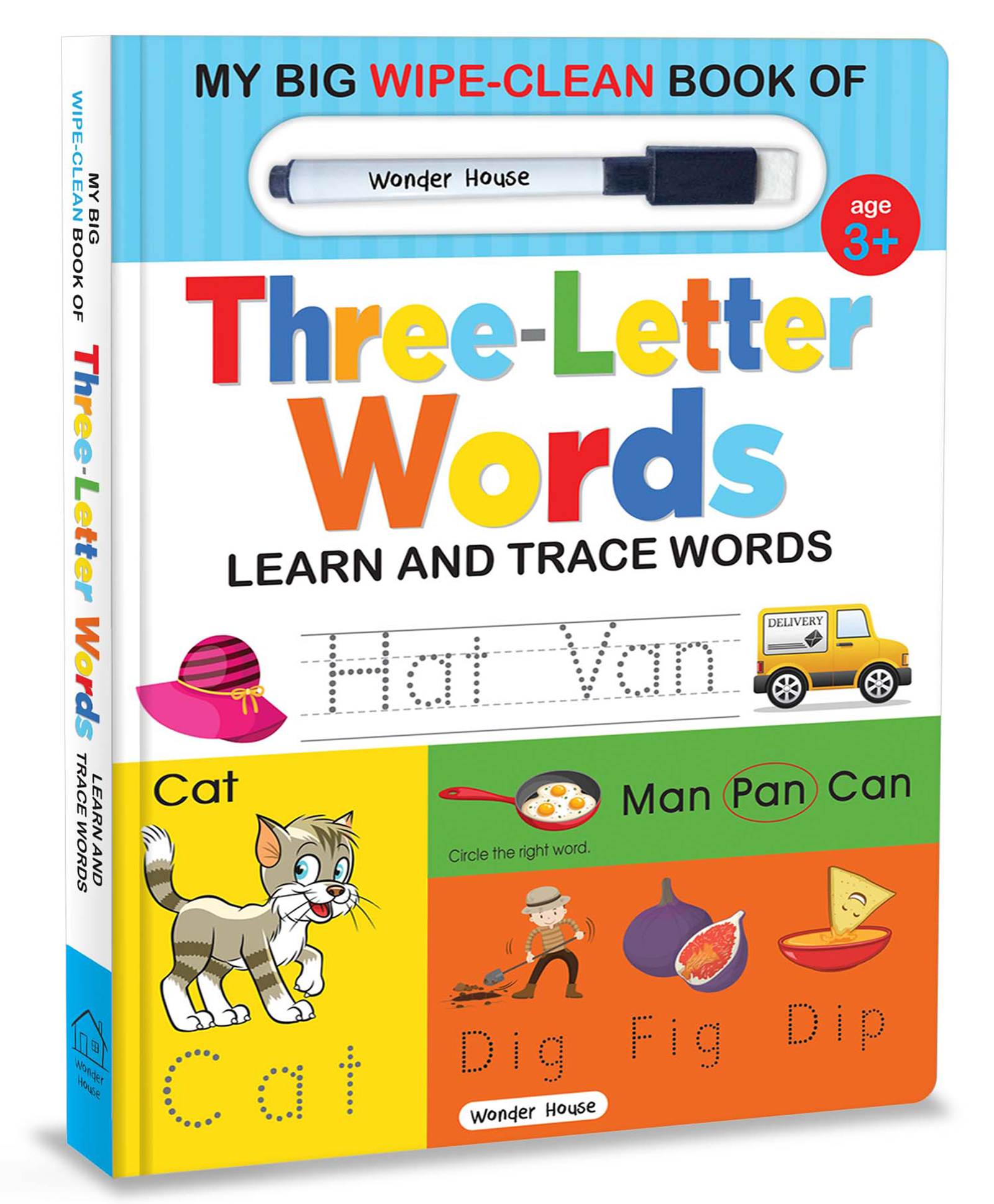 My Big Wipe And Clean Book of Three Letter Words for Kids : Learn And Trace Words - English-image-8