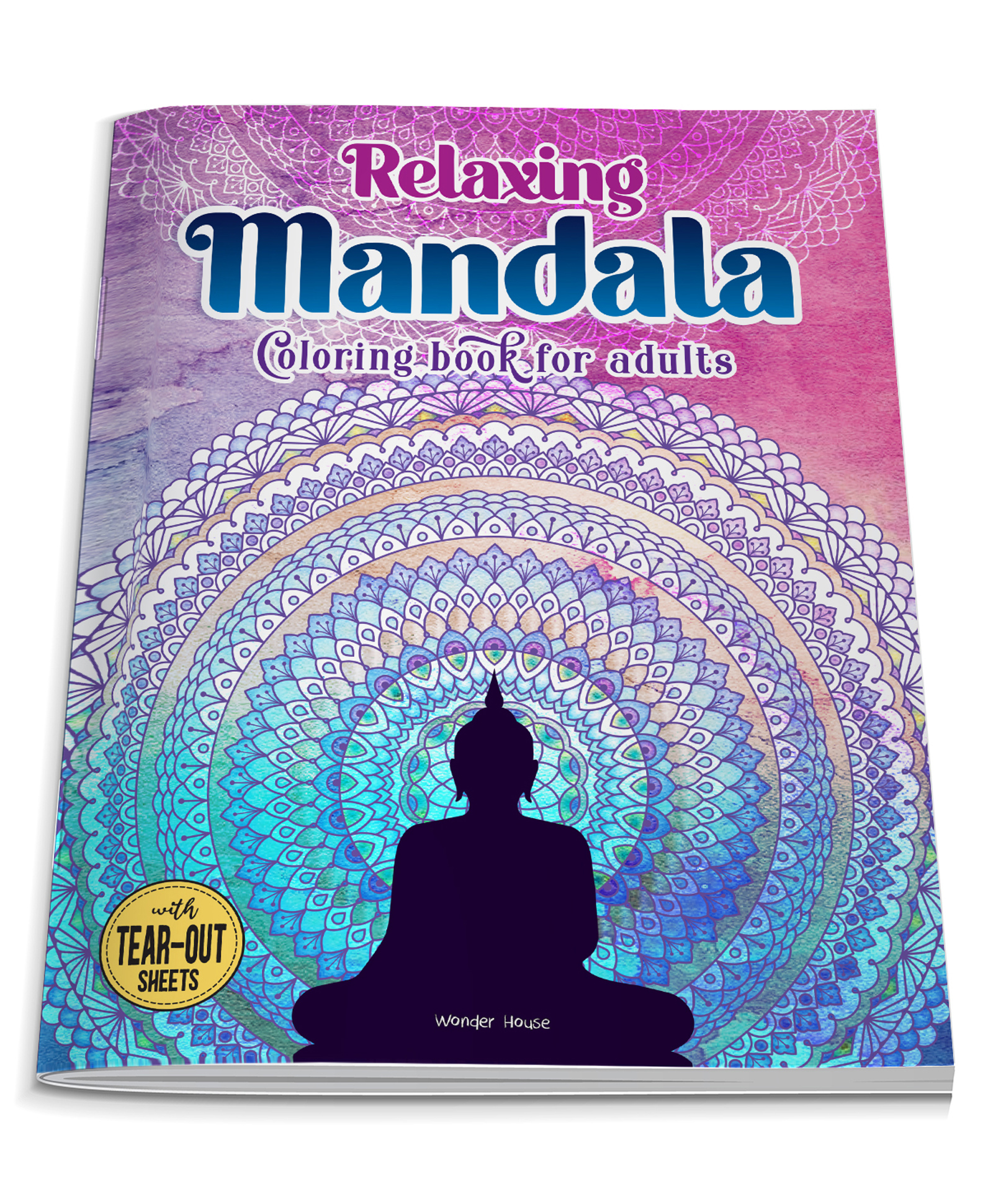 Relaxing Mandala Coloring Book For Adults - English