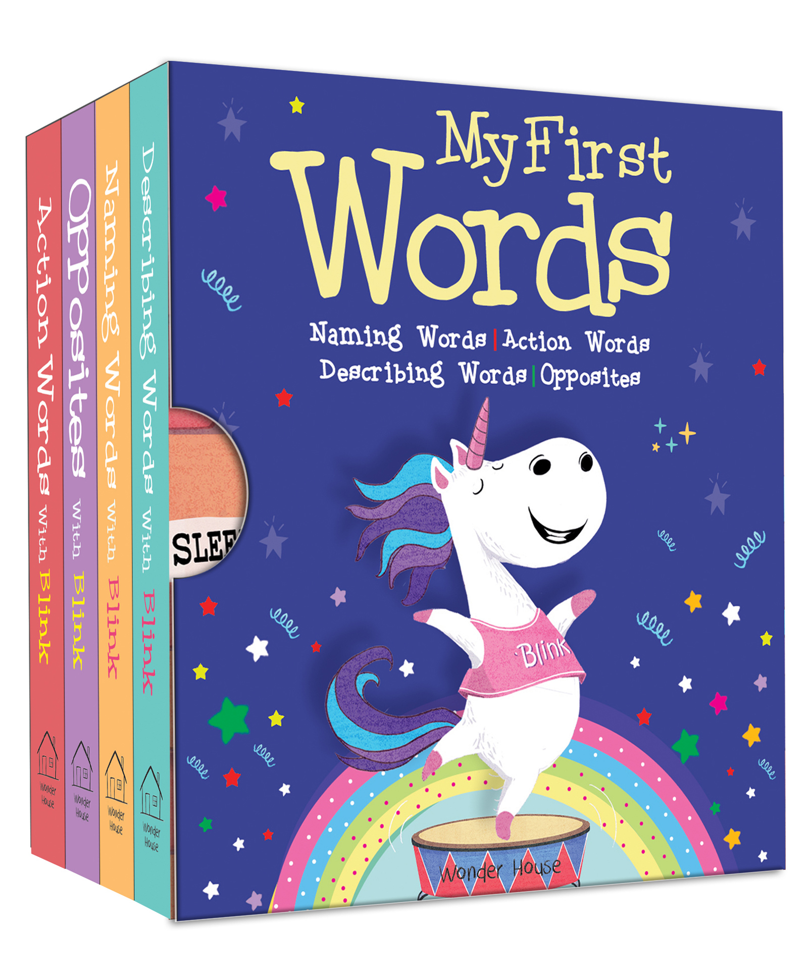 My First Words: Naming words, Action Words, Describing Words, Opposite Words - Box Set of 4 Board Books-image-17