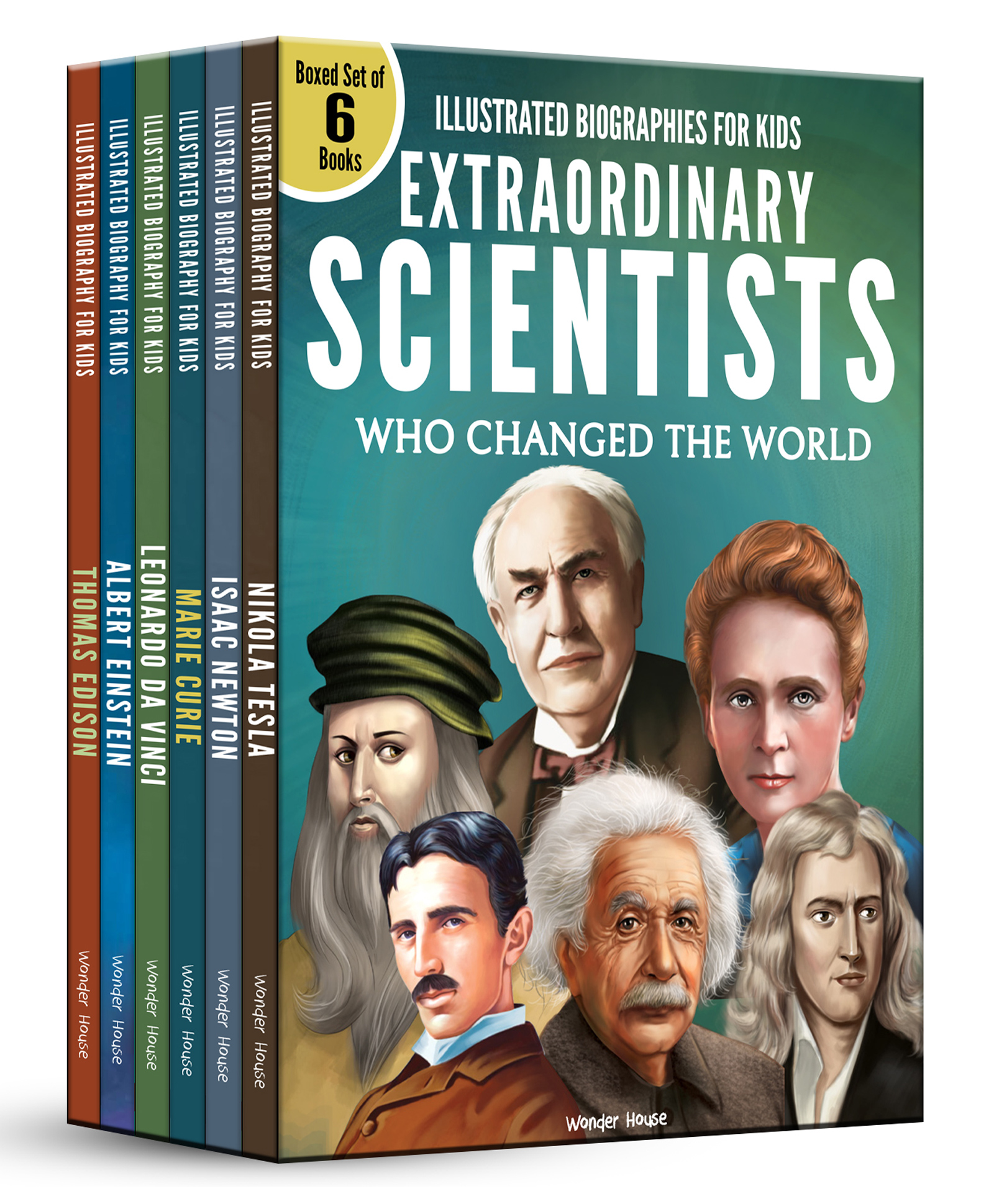 Illustrated Biography for Kids: Extraordinary Scientist who Changed the World [Box Set of 6 Books]-image-40