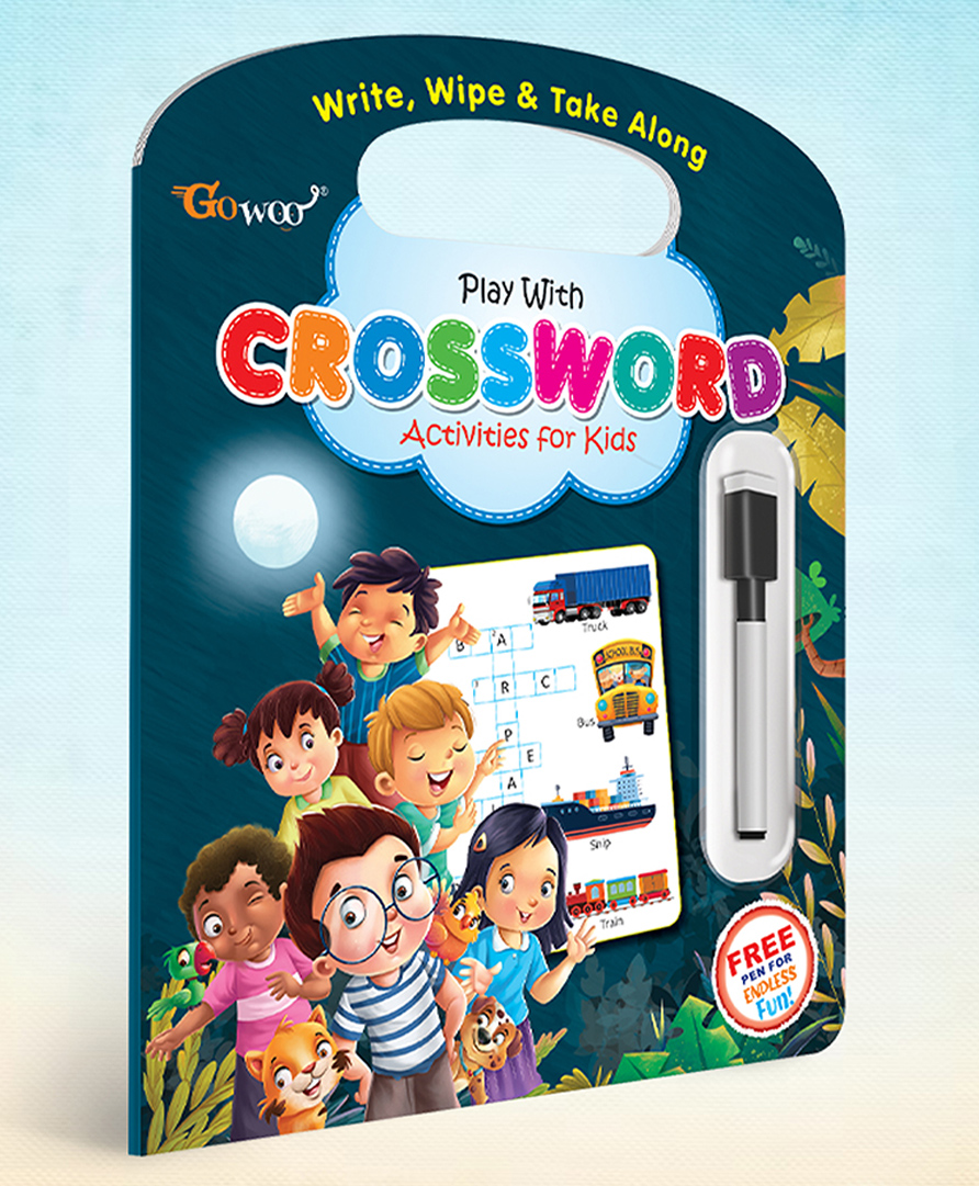 GOWOO Write, Wipe & take Along Crossword With Pen | Crossword Quest: Write & Wipe Edition-picture-16