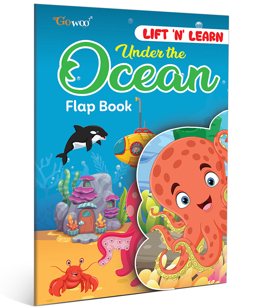 gowoo Under the Ocean Flap Book: Ocean flap book, Educational activity book, ocean adventure book for Age 3-12 Years-picture-11
