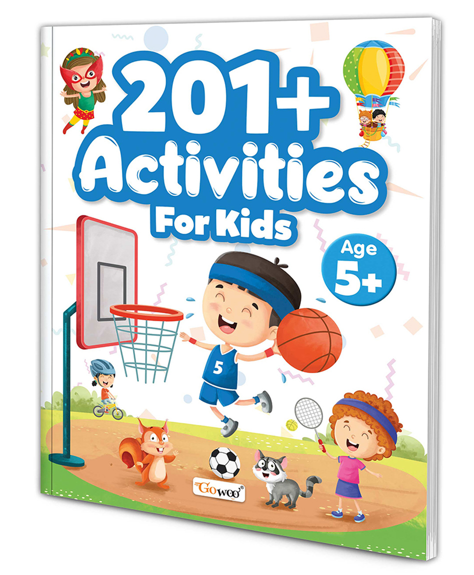 Gowoo 201+ Activities for Kids Fun Activities For Children, Learning activity book, Children activity workbook, Mazes, Patterns, Brain games, Hide and seek, Word search, Join the dots and more- English-image-33