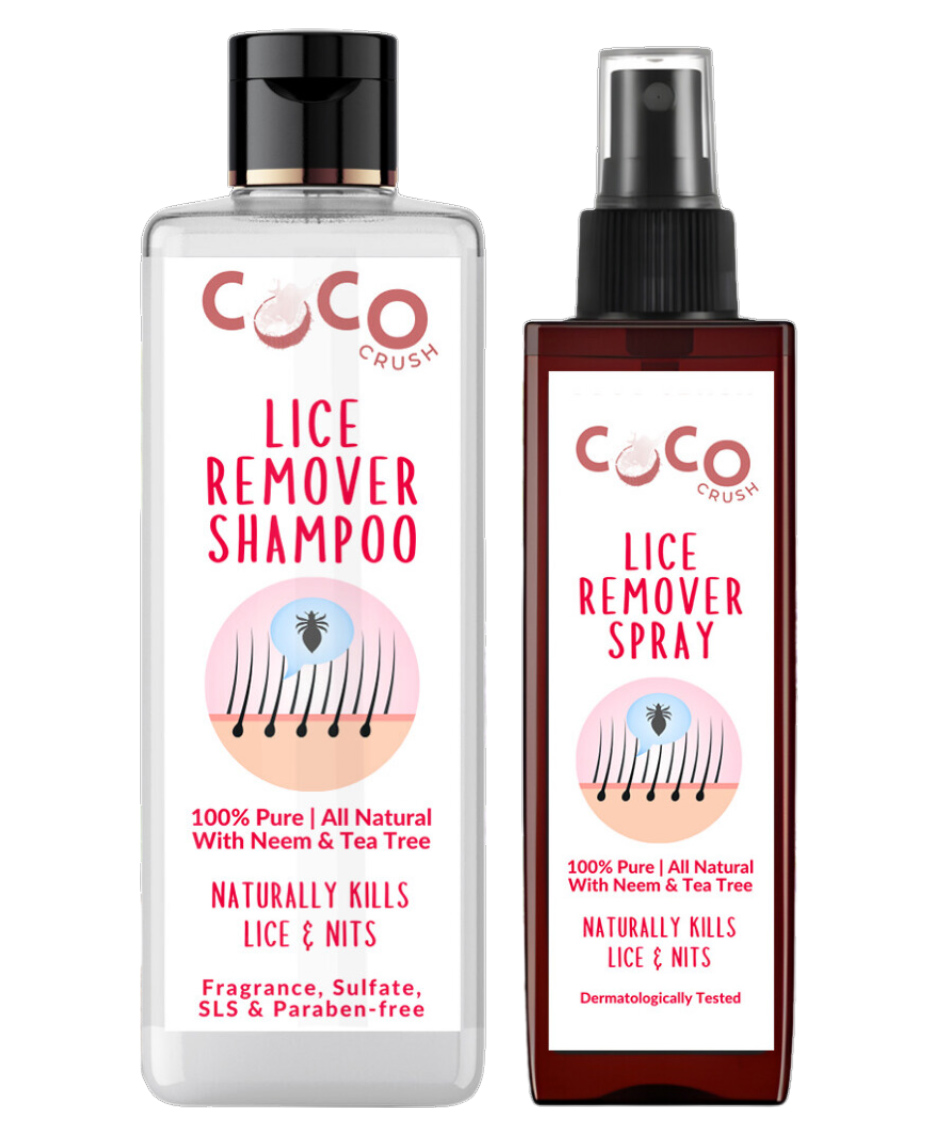Coco Crush Natural Anti-Lice Duo: Lice Remover Shampoo, 50 ml & Hair Spray, 50 ml; Kills Lice, Eggs & Nits (100 ml)-picture-23