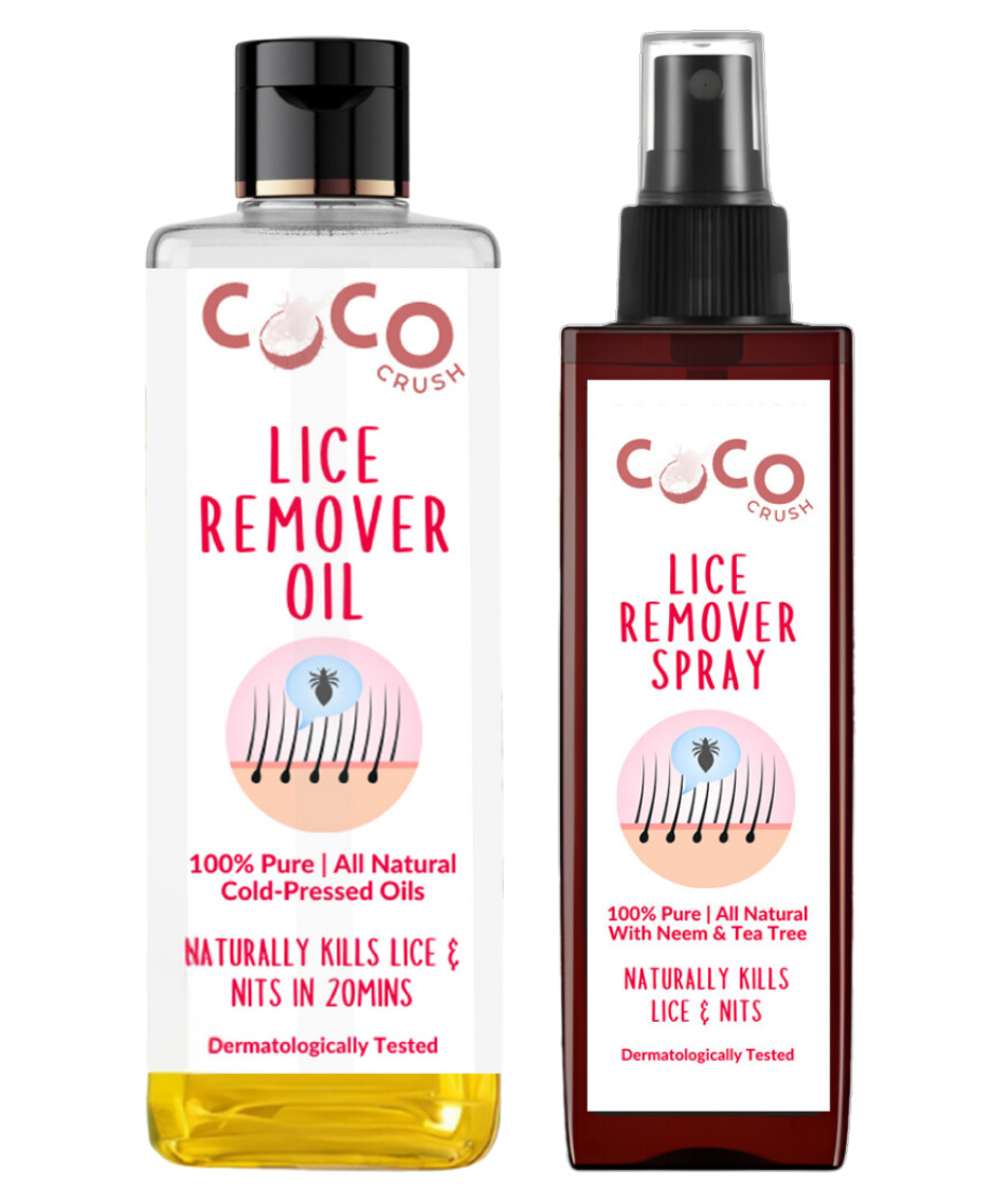 Coco Crush Natural Anti-Lice Duo: Lice Remover Oil, 100 ml & Hair Spray, 100 ml; Kills Lice, Eggs & Nits (200 ml)-picture-21