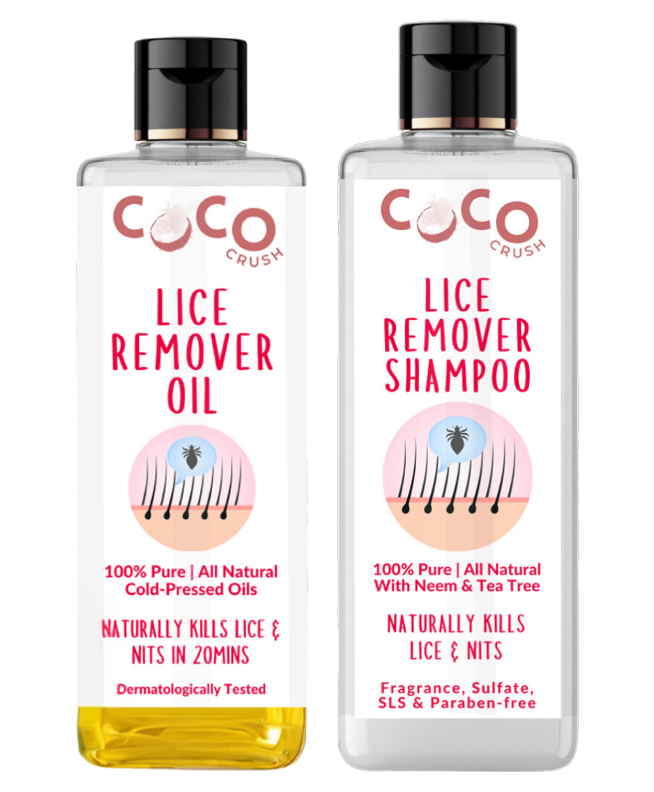 Coco Crush Ayurvedic Anti-Lice Combo: Oil, 50ml & Shampoo, 50ml | Kills Lice, Eggs & Nits-picture-23