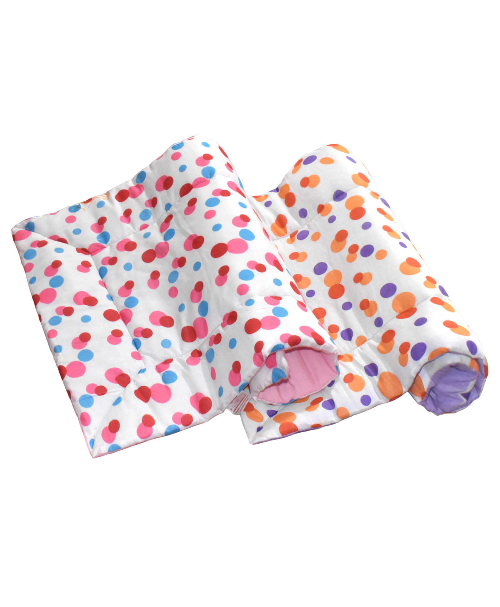 Vparents Preemiee New Born Baby Godadi Soft Cotton Baby godi Godari|Baby Bed|Crib Sheet|bedding set Pink and Orange-picture-28
