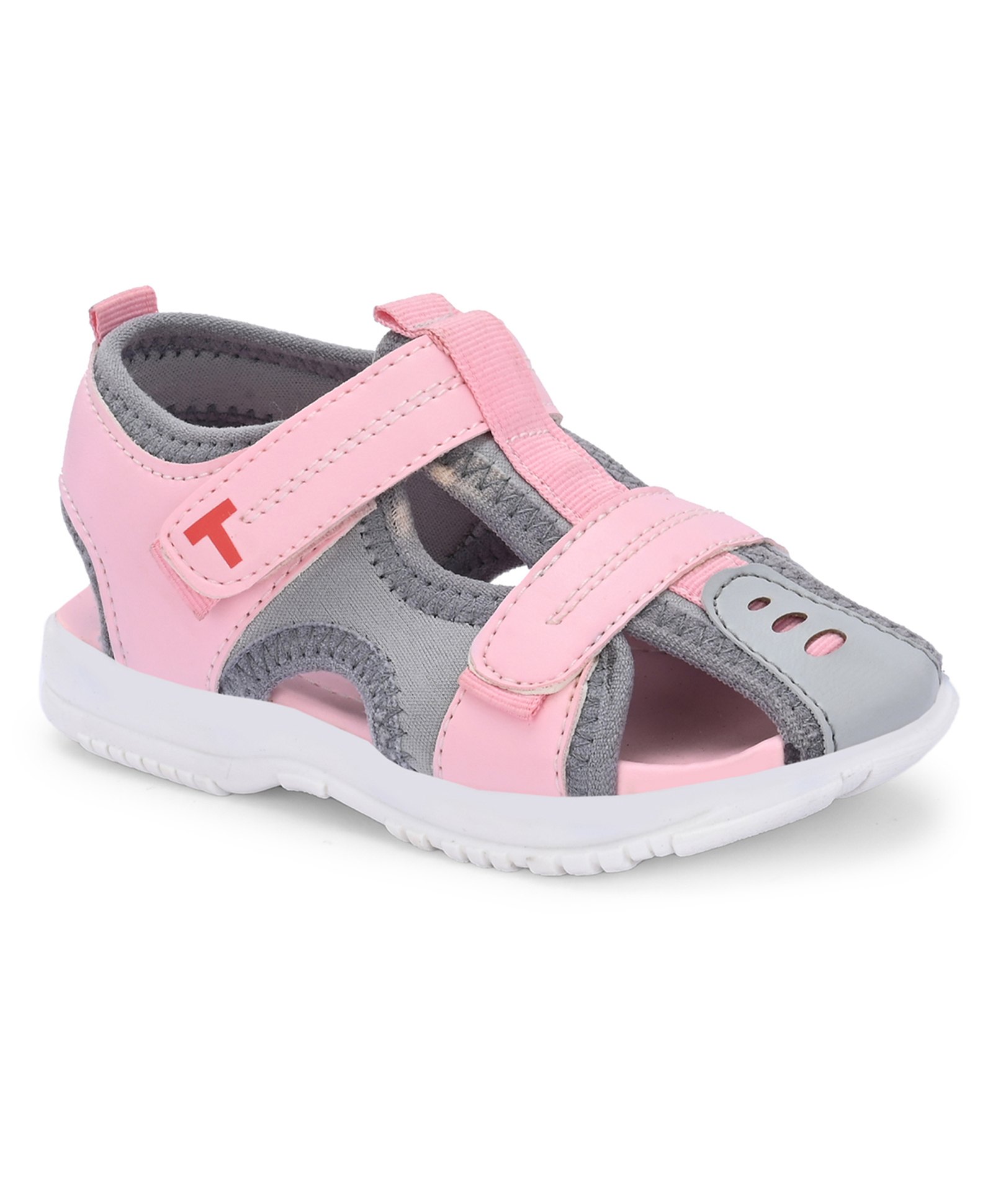 TUSKEY Cut Out Detailed Sandals - Pink-image-44