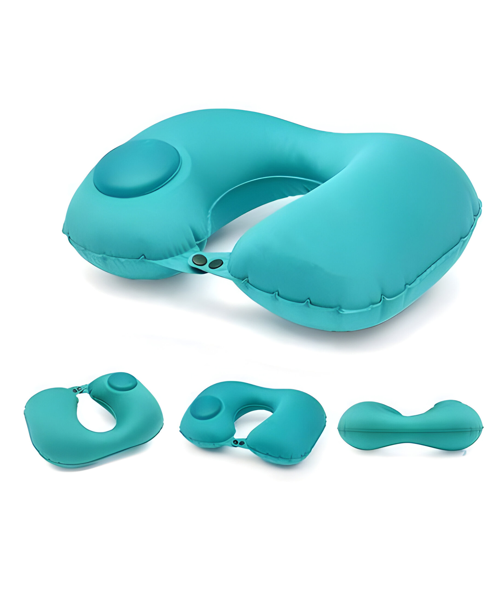 Cozy Vibes Inflatable U Shaped Travel Pillow Neck Car Head Rest Air Cushion for Travel Office Nap Head Rest Air Cushion Neck Pillow - Pack of 1 - Color May Vary-image-33