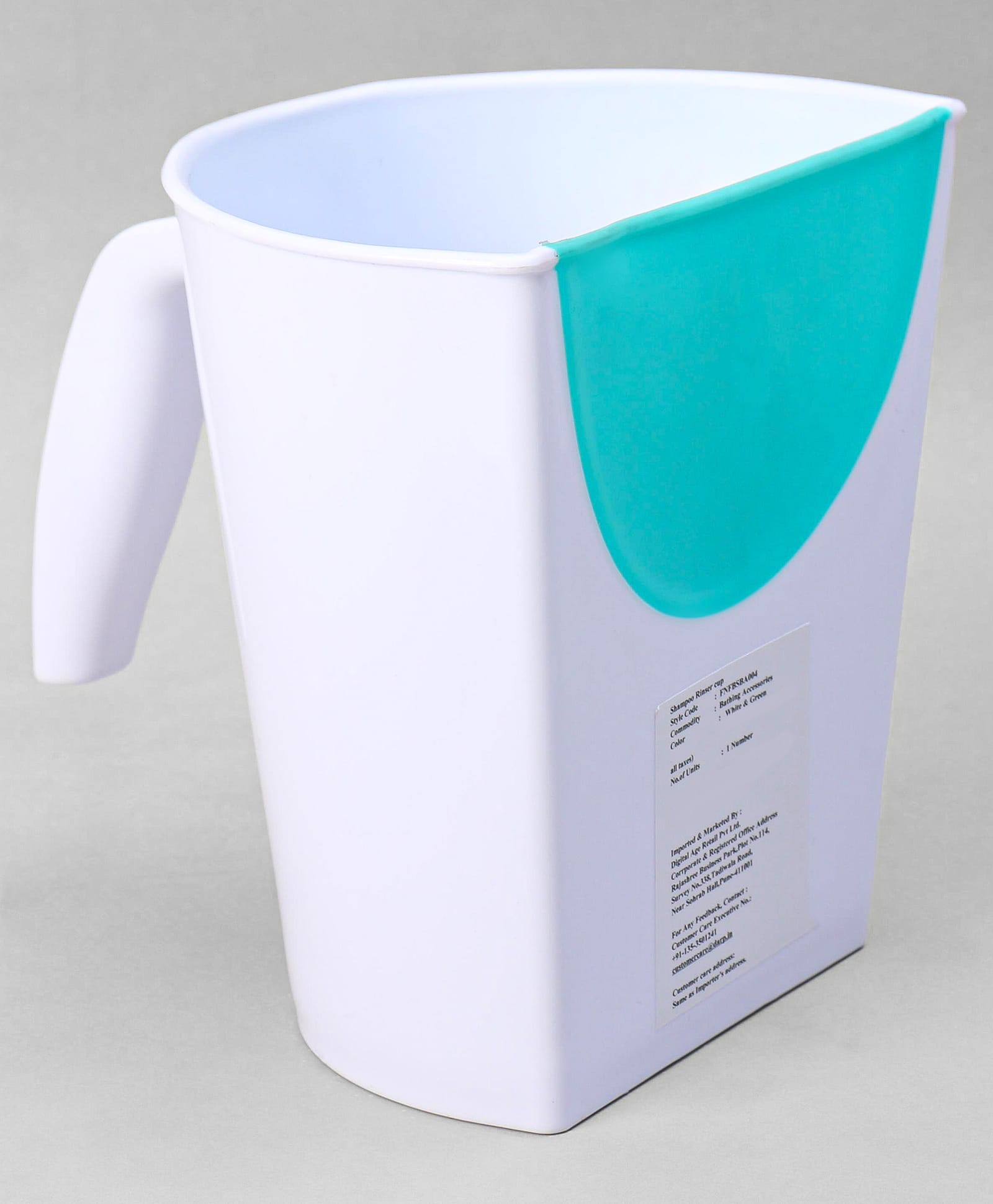 fab n funky Baby Bath Shampoo Rinse Cup - White & Green-picture-19