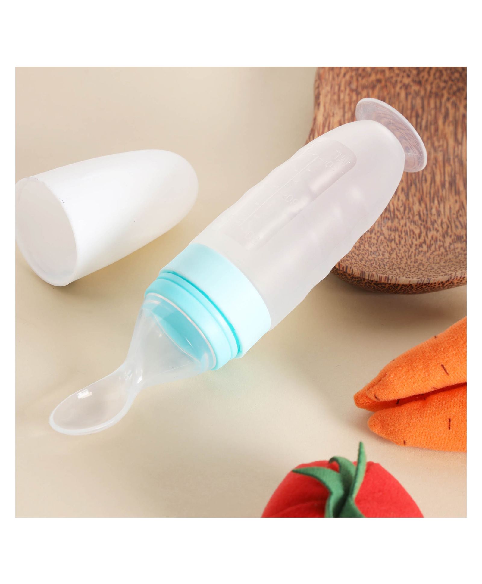 Kicks & Crawl - Baby squeeze Bottle Feeder - Blue-image-21