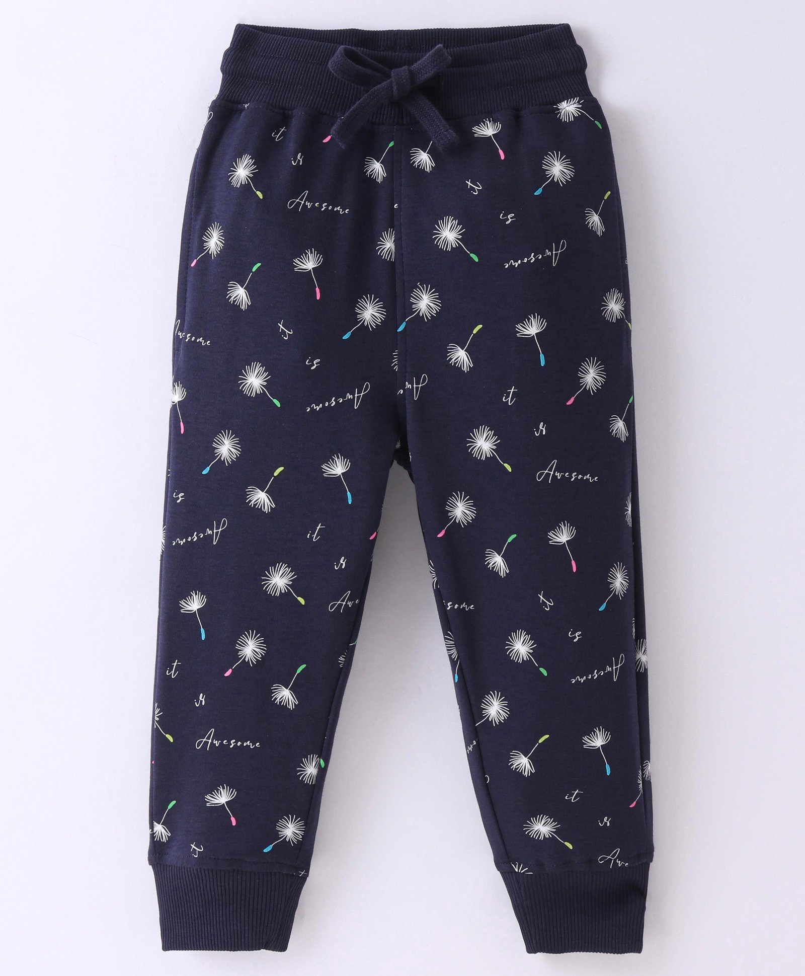 Doreme  Single Jersey Knit Full Length Legging with Floral Print - Blue-picture-15