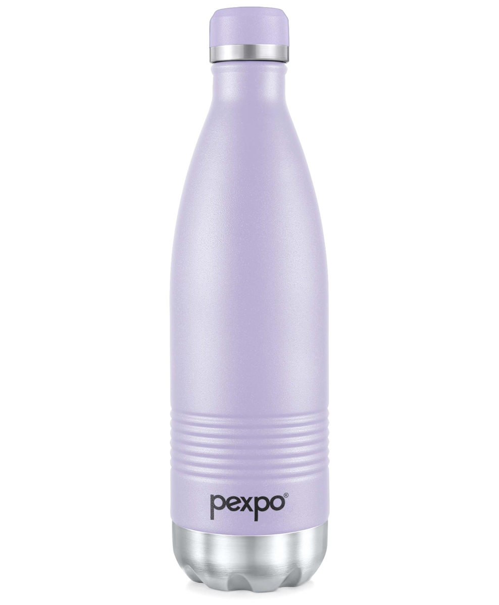 Pexpo Echo Delux Hot & Cold ISI Certified Flask | 1000 ml Stainless Steel Water Bottle - Orchid Purple | Thermoflask | Office Bottle | Workout | Travelling | Home | Adults & Kids-image-3