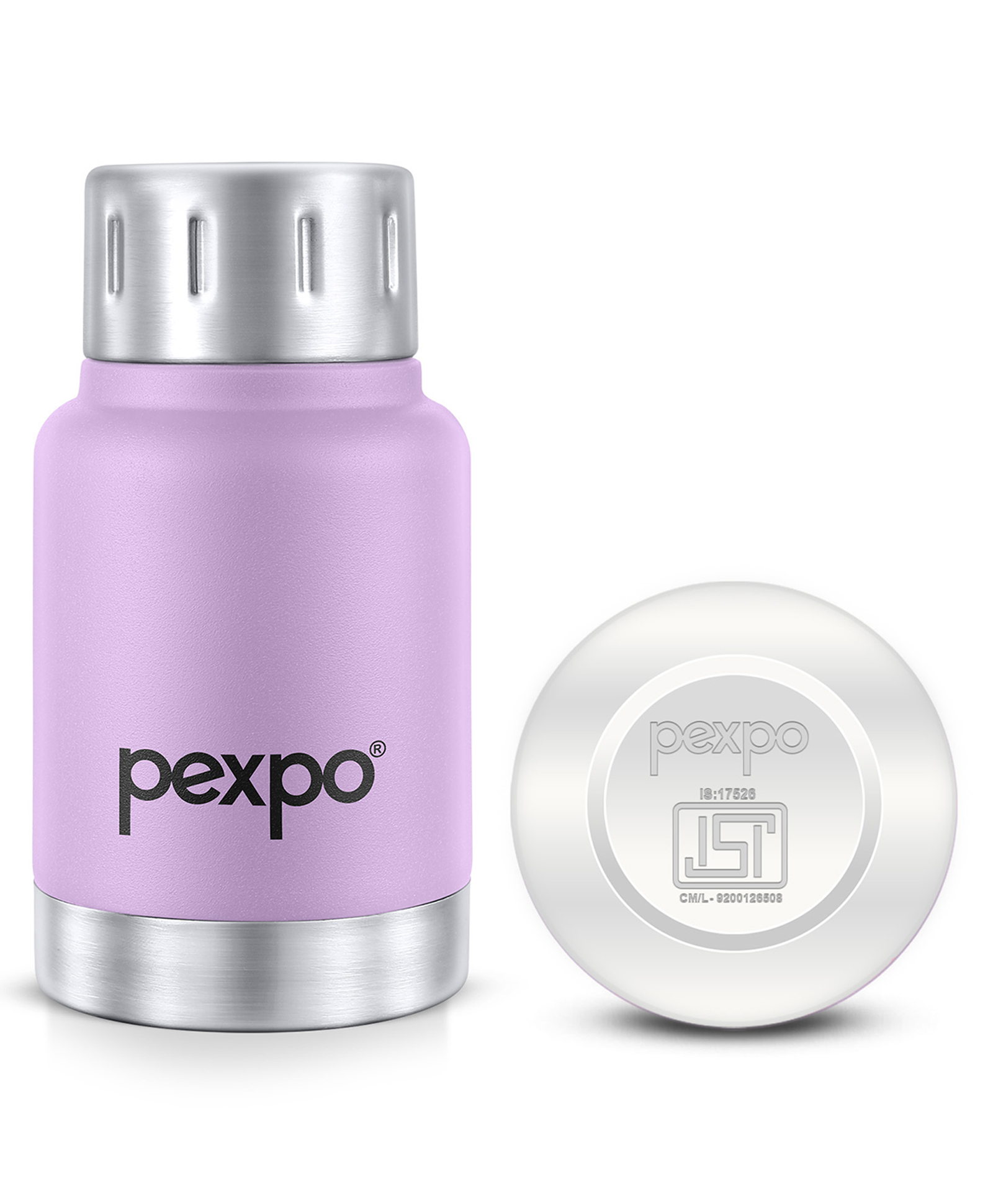 go24 Pexpo Cameo Hot & Cold 160ml Stainless Steel Water Bottle|Orchid Purple| Vacuum Insulated| Leak proof & BPA Free| Screw Cap| Office, School, Gym, & Travelling|Men, Women & Kids-picture-14