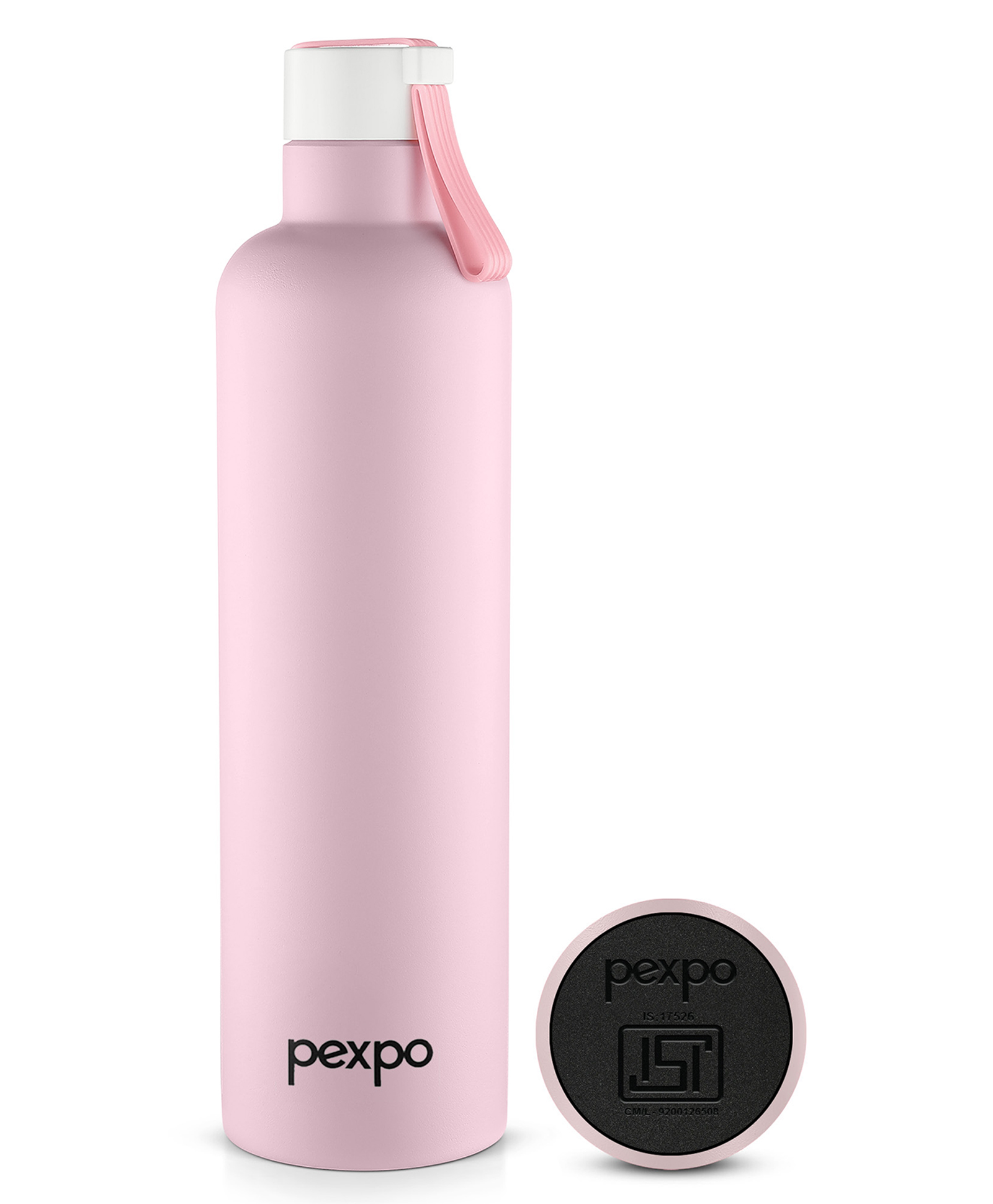 Pexpo Oslo Hot & Cold Stainless Steel Water Bottle |Thermosteel Flask|Vacuum Insulated |ISI Certified |1000ml, Baby Pink| Gift for Girls & Boys|Office | Home | Gym | Adults-image-42