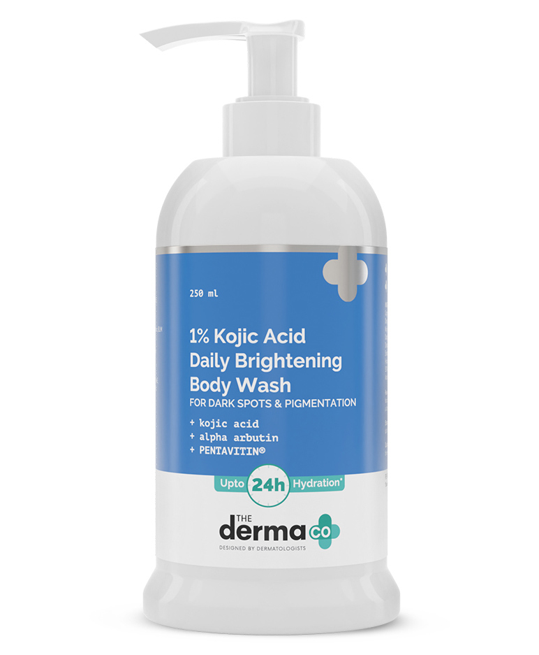 the derma co The Derma Co. 1% Kojic Acid Daily Brightening Body Wash with Alpha Arbutin For Dark Spots & Pigmentation - 250 ml-picture-17