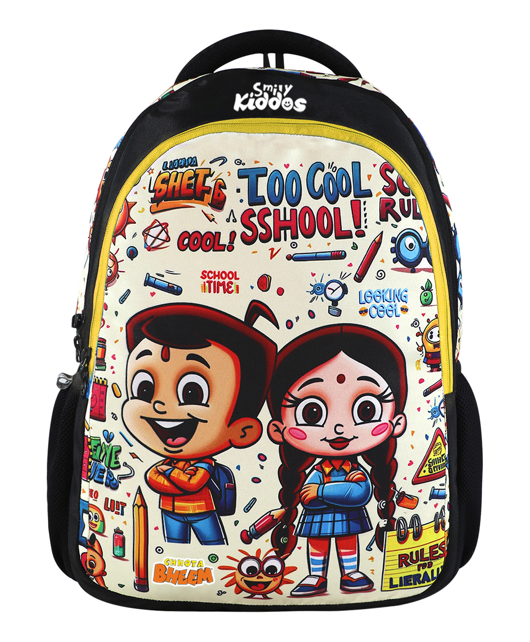 Smily Kiddos - Licensed Chhota Bheem 21 L Junior Backpack Too Cool III - Yellow- 18 Inch-image-31
