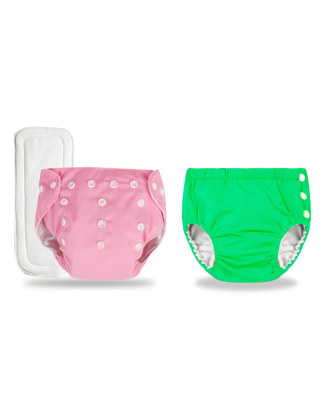 Chinmay Kids Combo of Baby Swim Diaper Waterproof Reusable Leakproof Adjustable Pool Swimsuit & Adjustable Size Baby Cloth Button Diaper Washable/Reusable Nappies for Infants With White Insert-picture-42